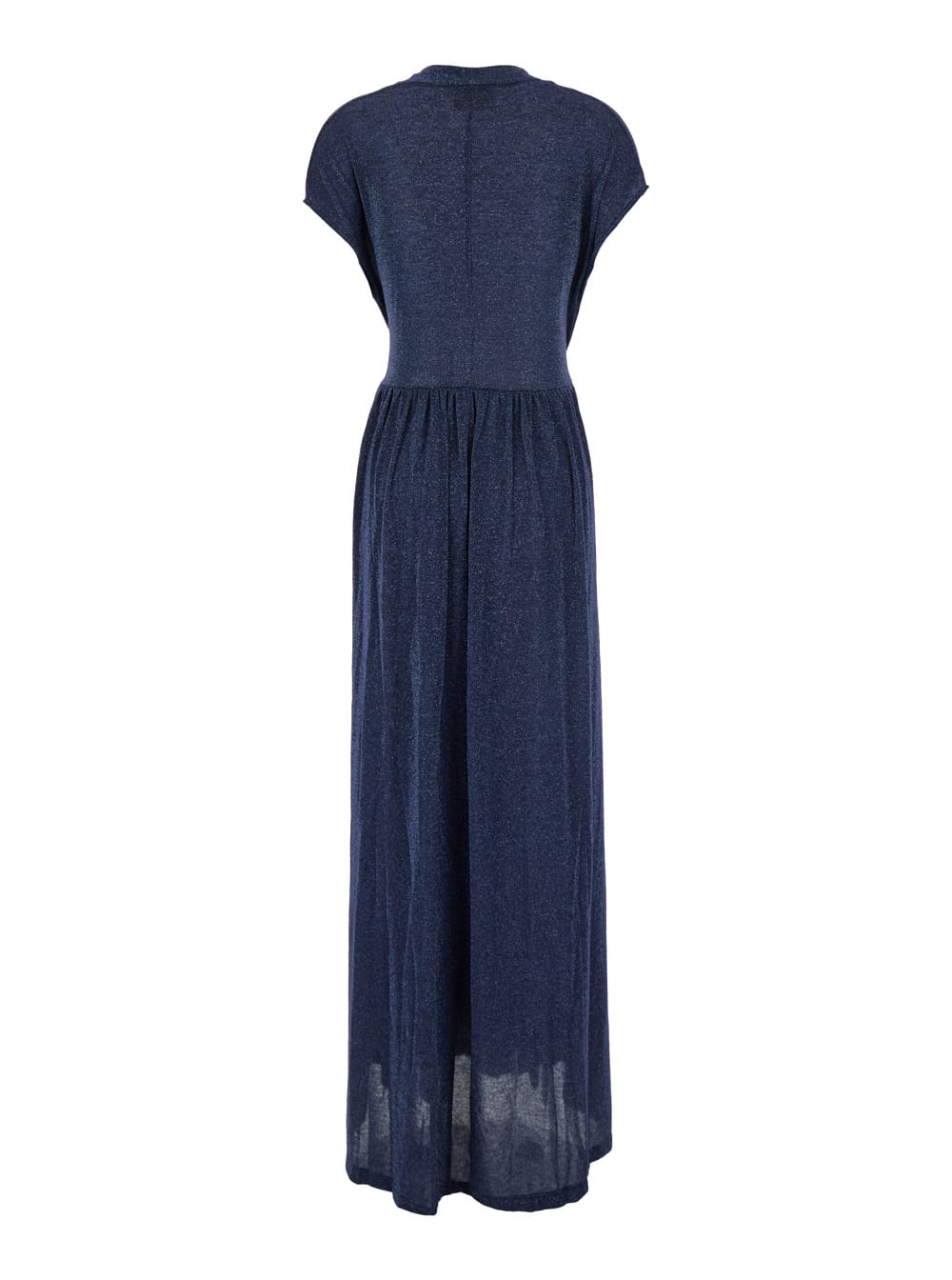 Shop Momoní Cotonaria Lurex Dress In Blu