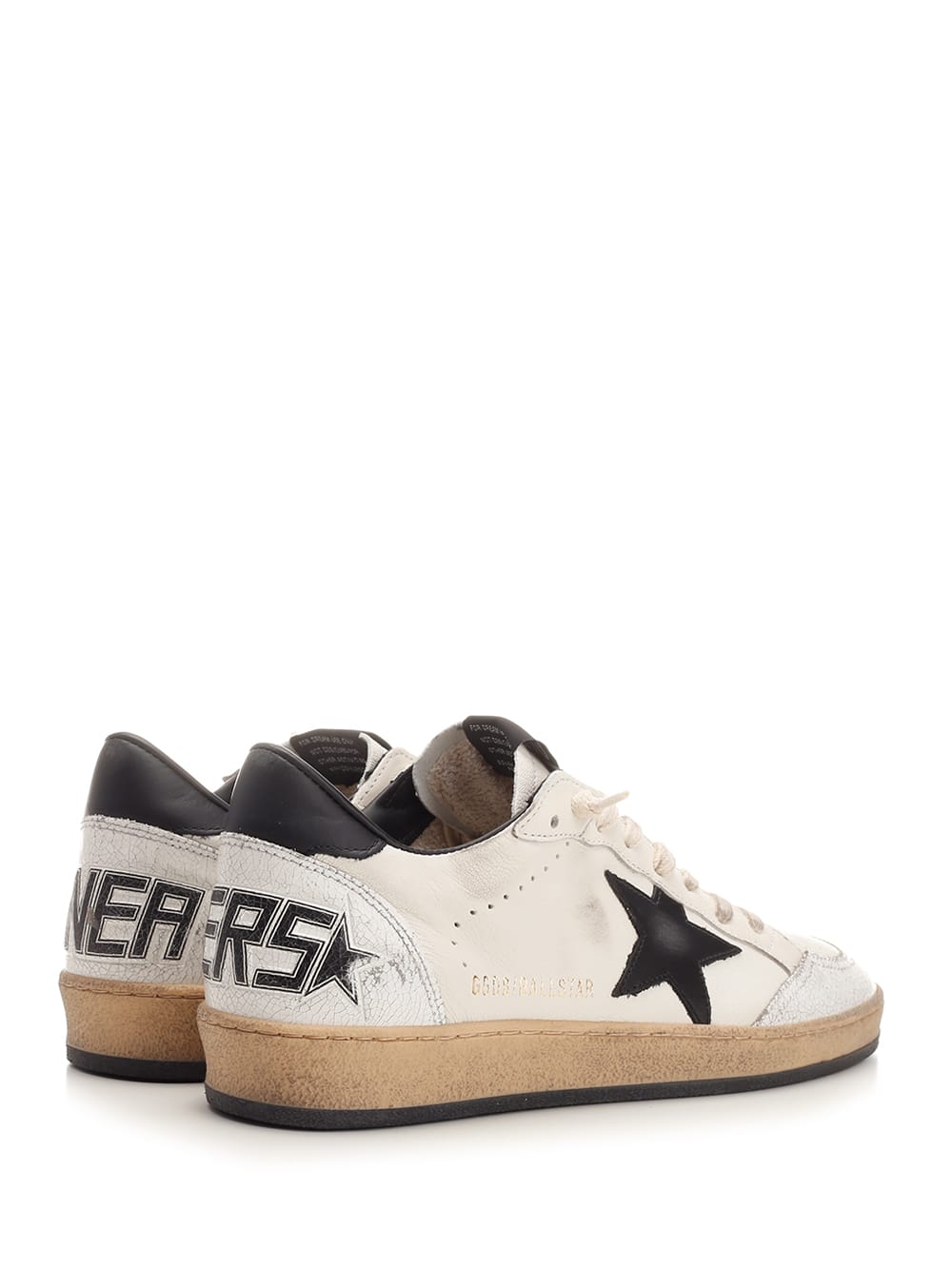 Shop Golden Goose Ball Star Low-top Sneakers In Bianco