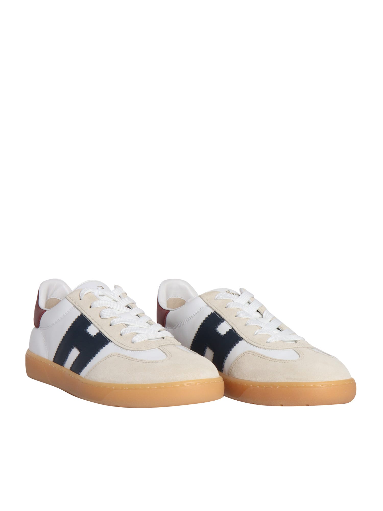 Shop Hogan White Cool Sneakers In Multicolor
