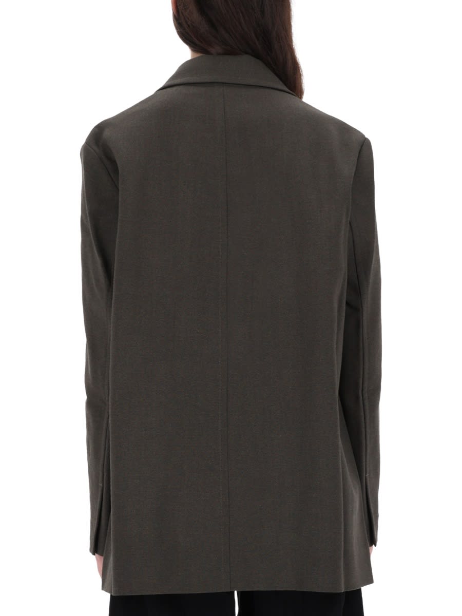Studio Nicholson Tailored Single Breasted Jacket With Back Vent In Gray