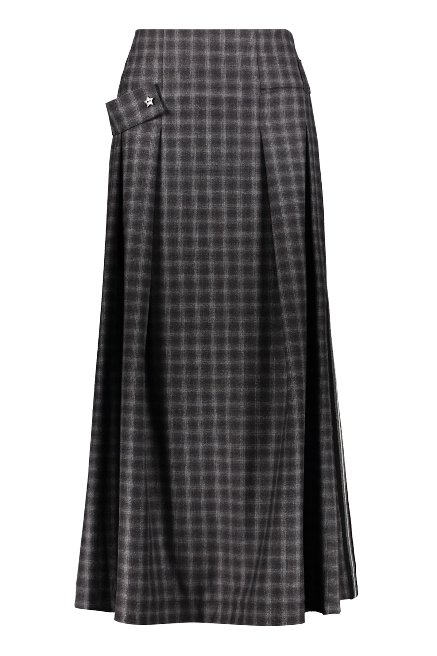 Pleated Midi Skirt