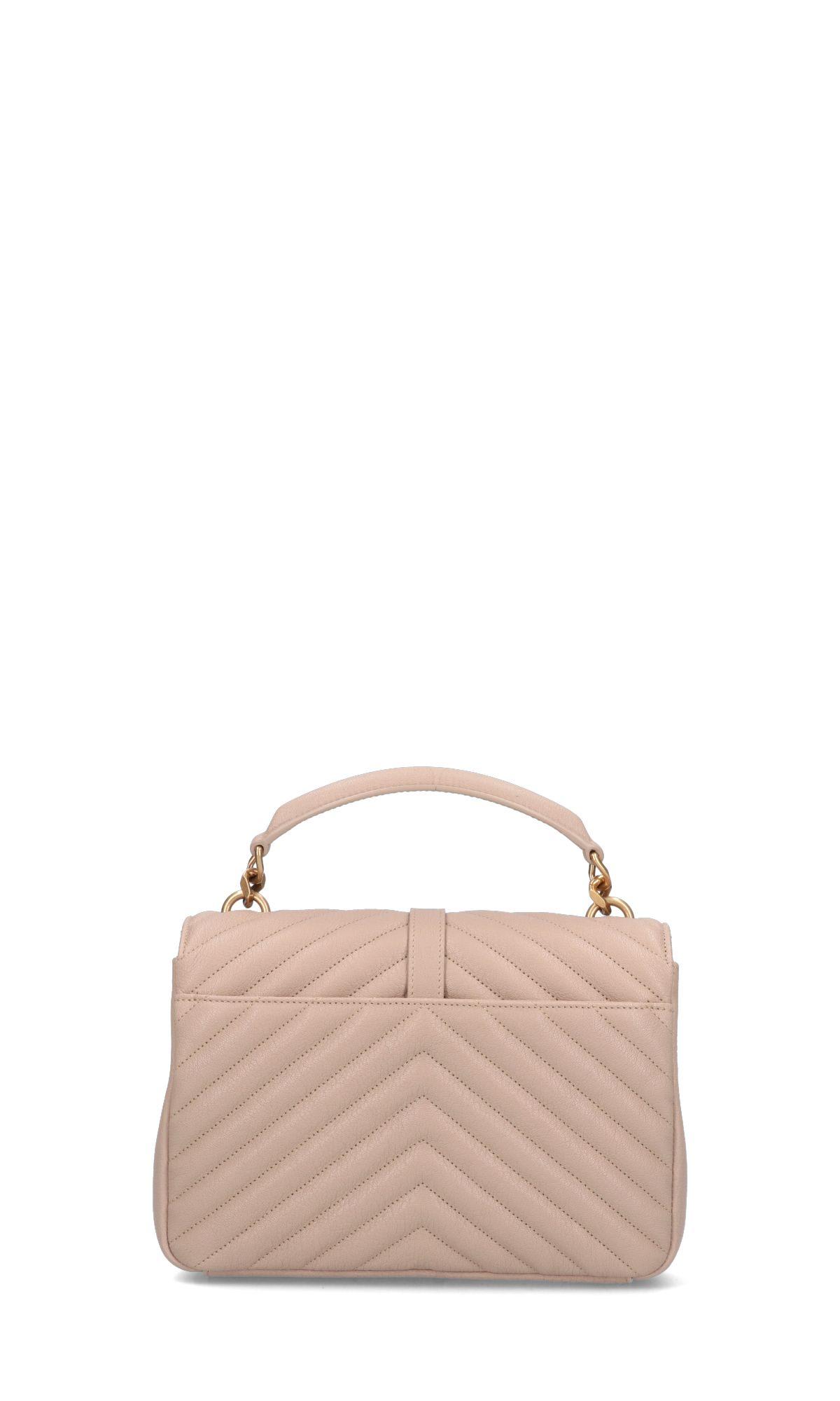 Saint Laurent Coll Medium Bag In Sand