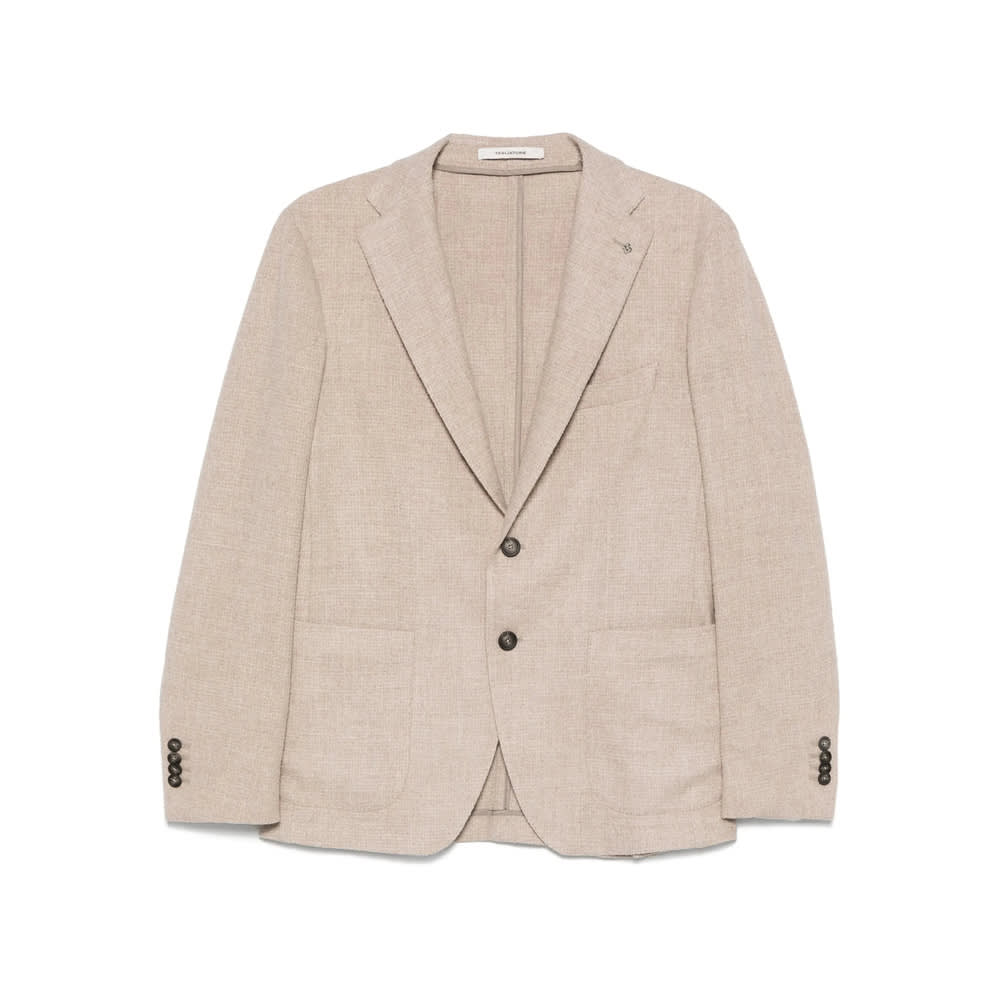 Tagliatore Long-sleeved Suit Jacket In Neutral