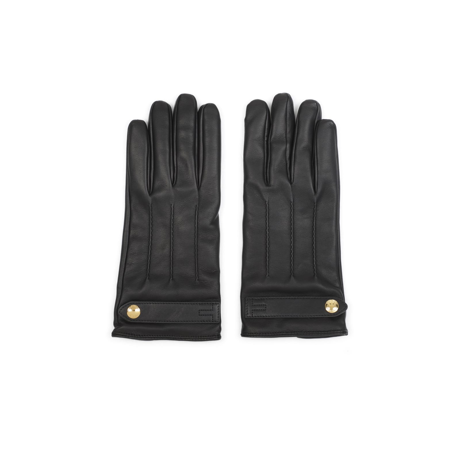 Shop Tom Ford Leather Gloves In Black