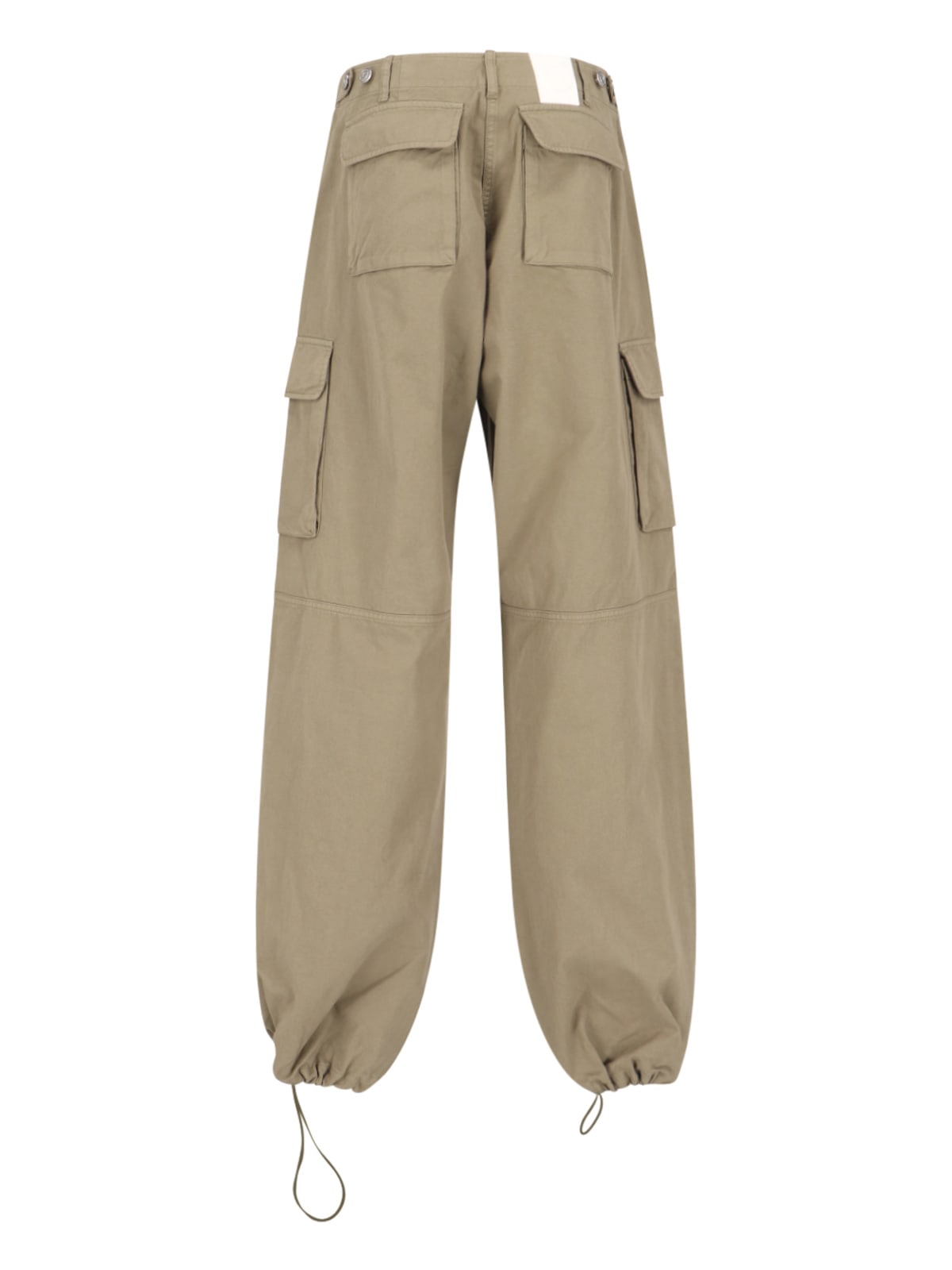 Coperni Cotton Wide-leg Cargo Pants In Beige