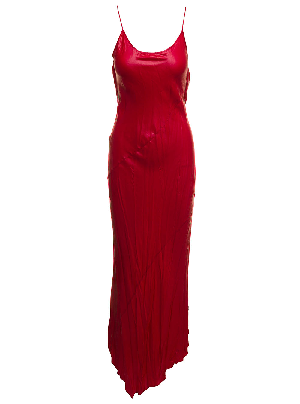 Philosophy di Lorenzo Serafini Philosophy Di Lorezno Serafini Womans Red Satin Long Dress