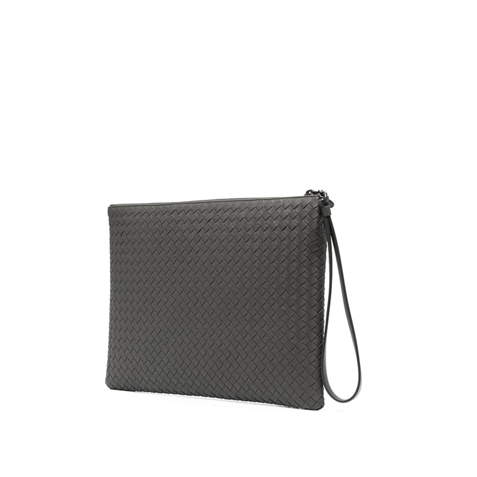 Bottega Veneta Intrecciato Document Case Men In Brown