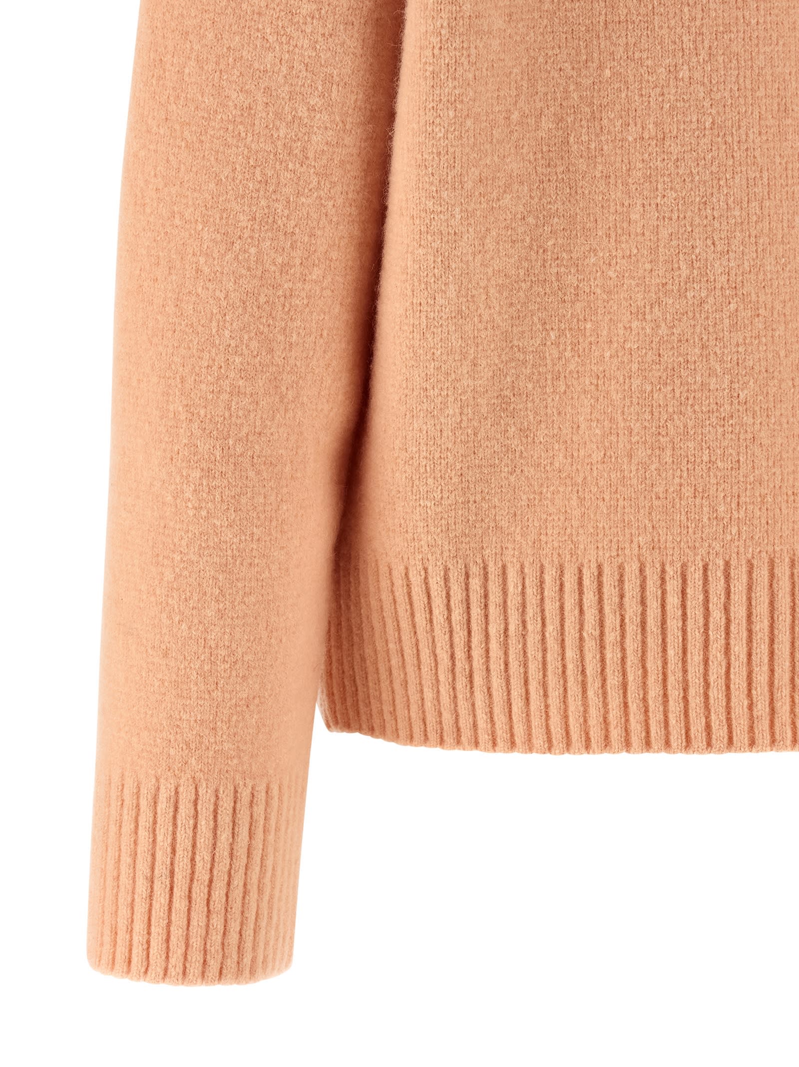 Ami Alexandre Mattiussi Ami De Coeur Sweater In Orange