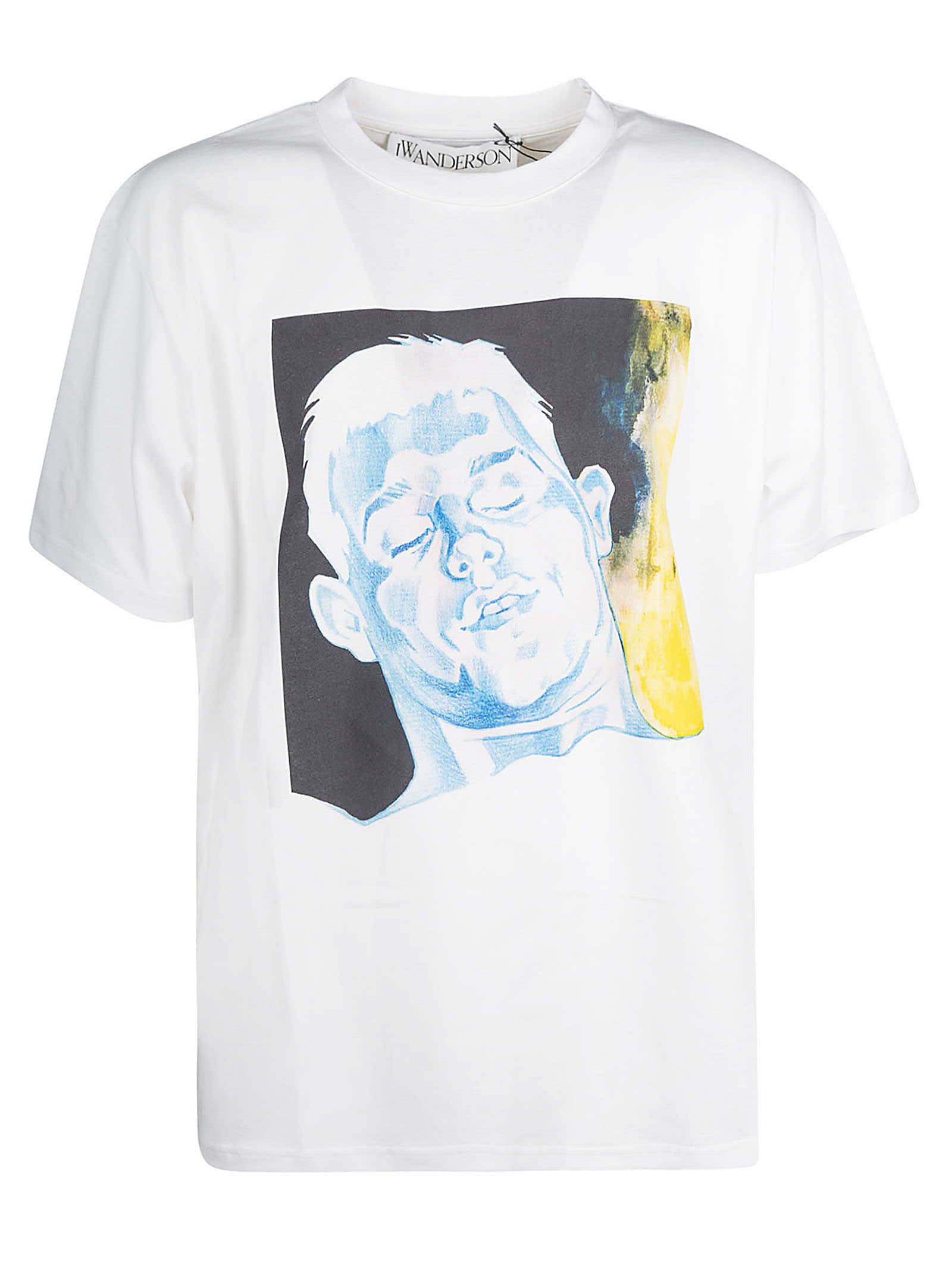 Jw Anderson OVERSIZED PRINTED FACE T-SHIRT
