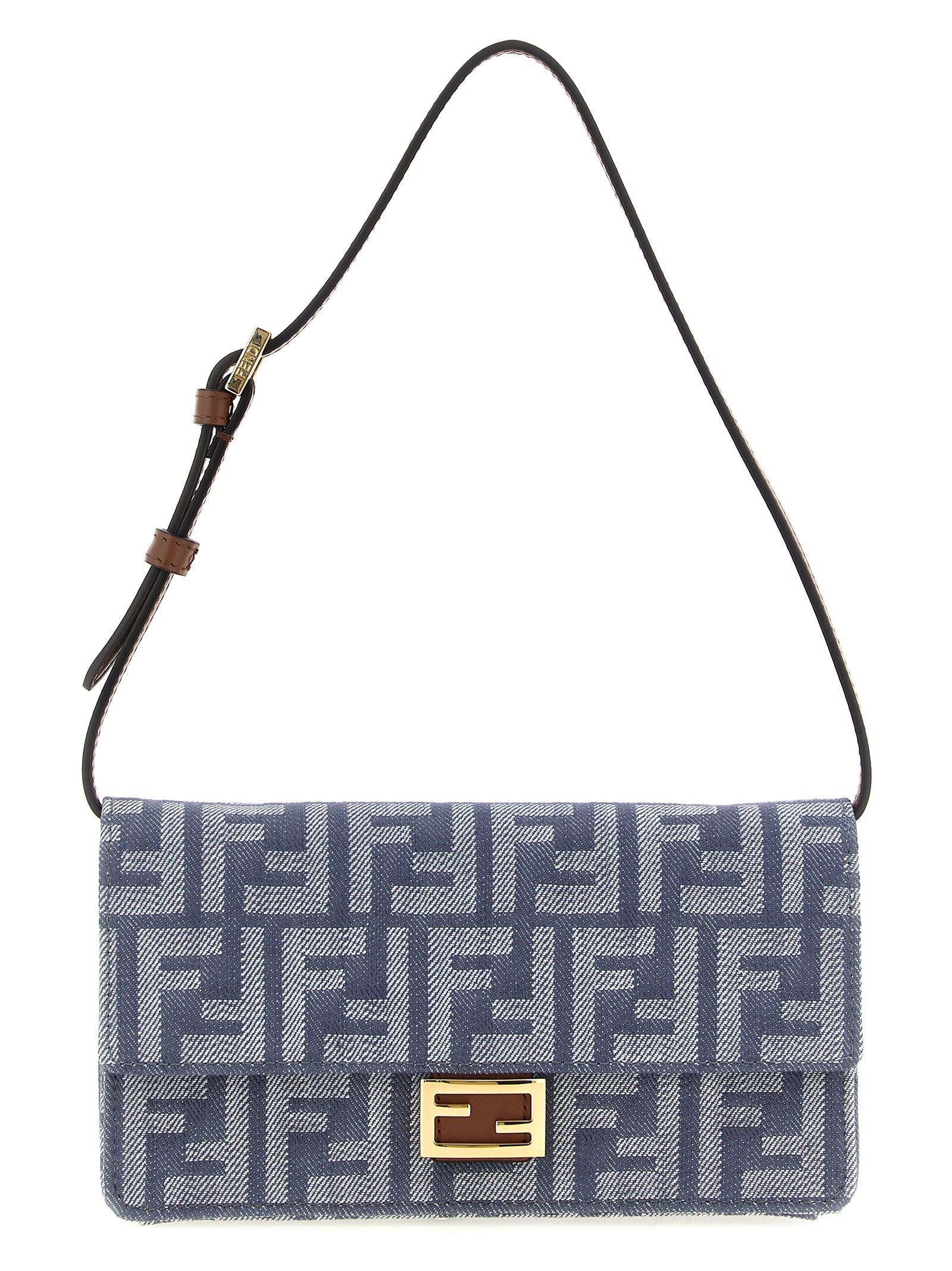 Fendi Baguette Wallets And Card Holders Blue In Blue