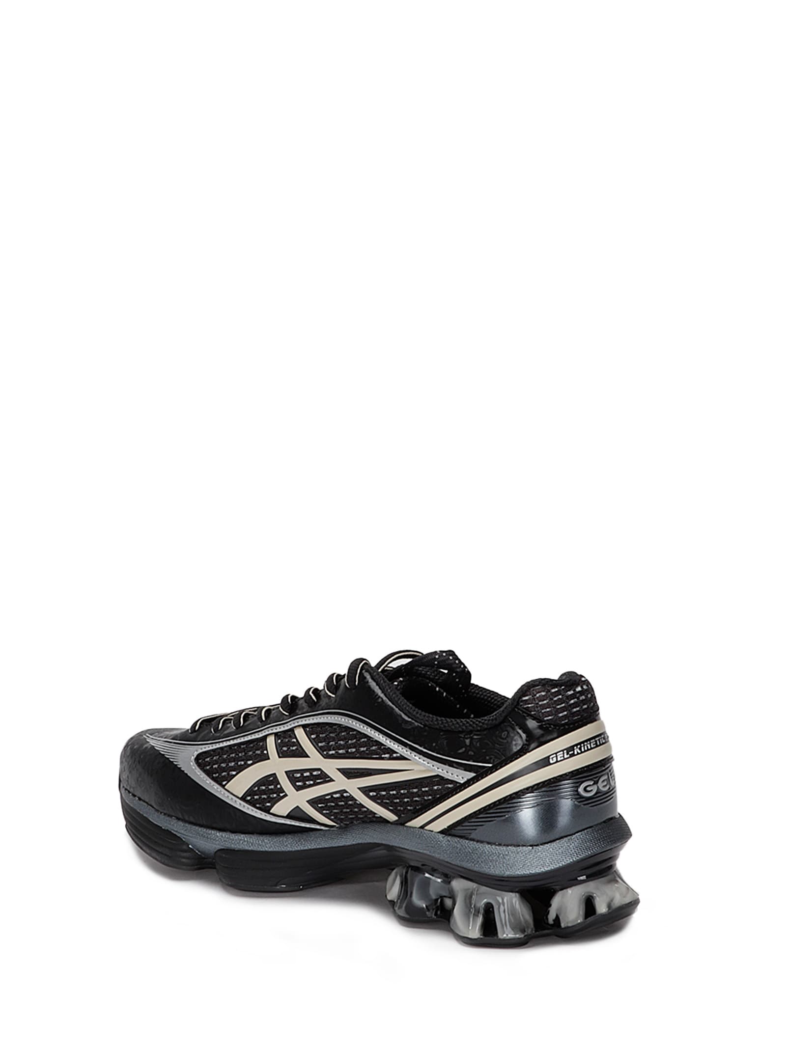 Asics Gel Kinetic Fluent Sneakers With Textured Upper And Sculpted Design In Gray