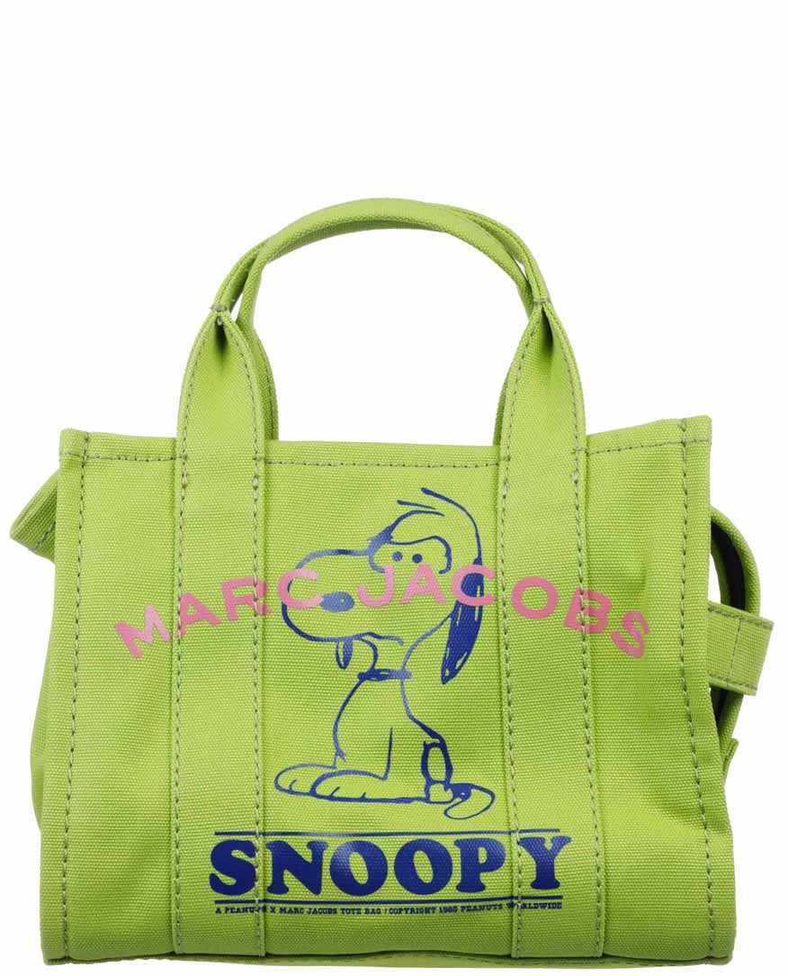The Marc Jacobs X Peanuts Green Traveler Tote Bag Mini