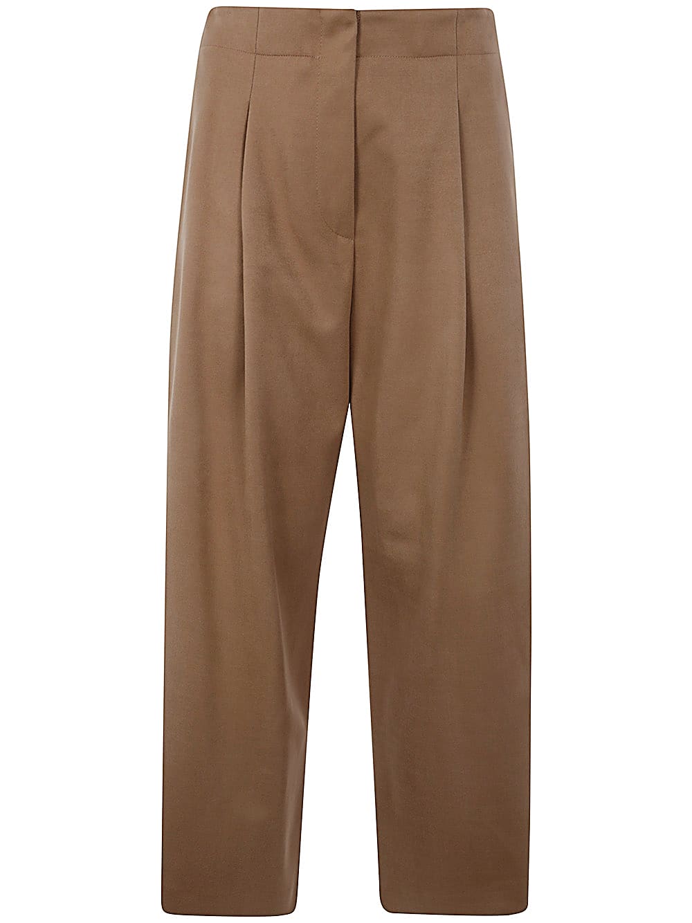 Shop Drhope Pences Trousers In Camel