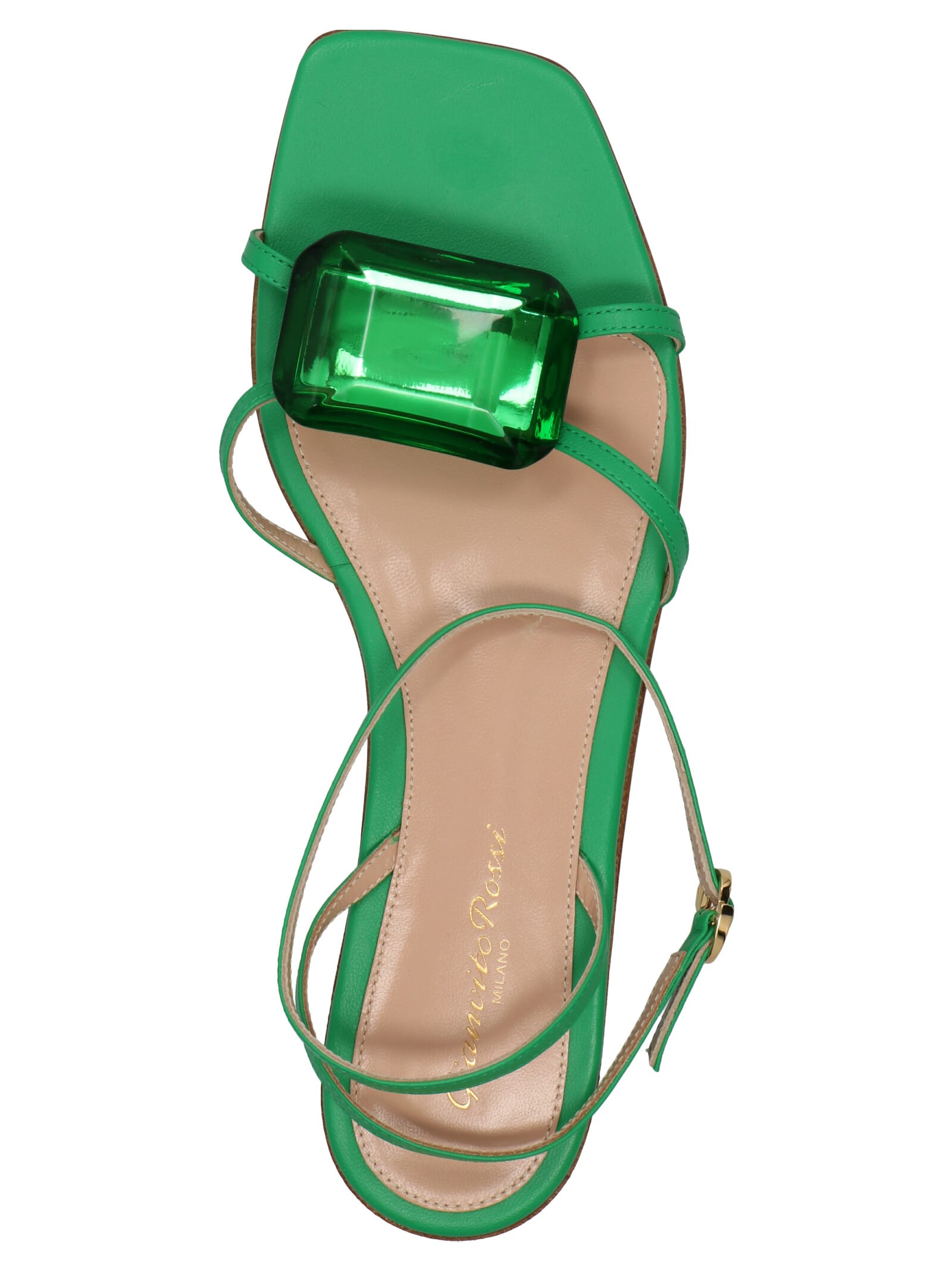Shop Gianvito Rossi Jewel Sandals In Green
