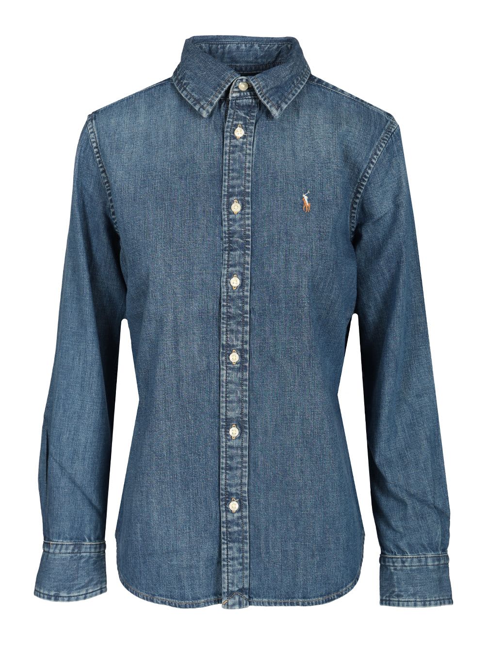 Ralph Lauren Denim Shirt In Brown