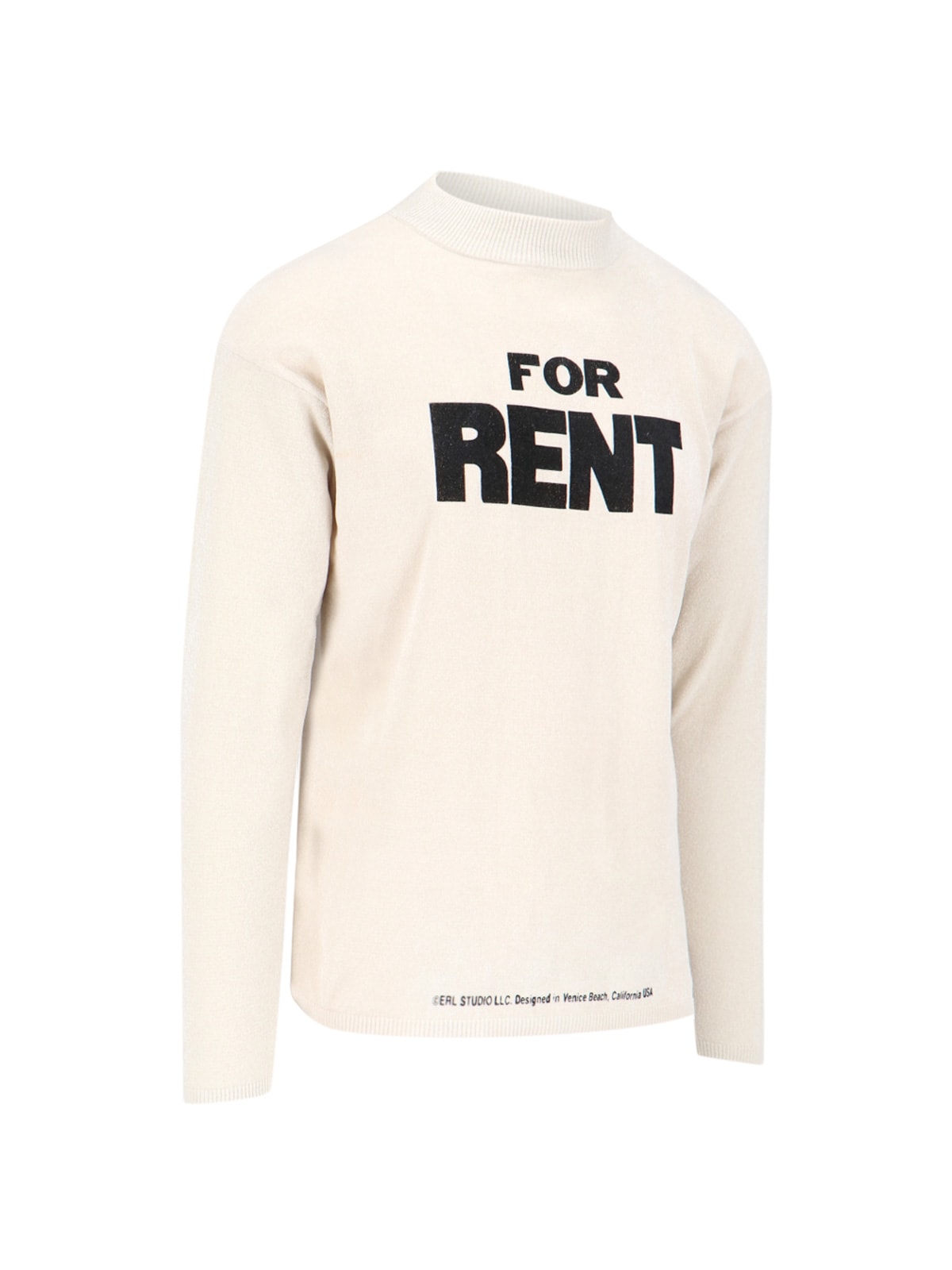 Shop Erl For Rent Crew Neck Sweatshirt In White