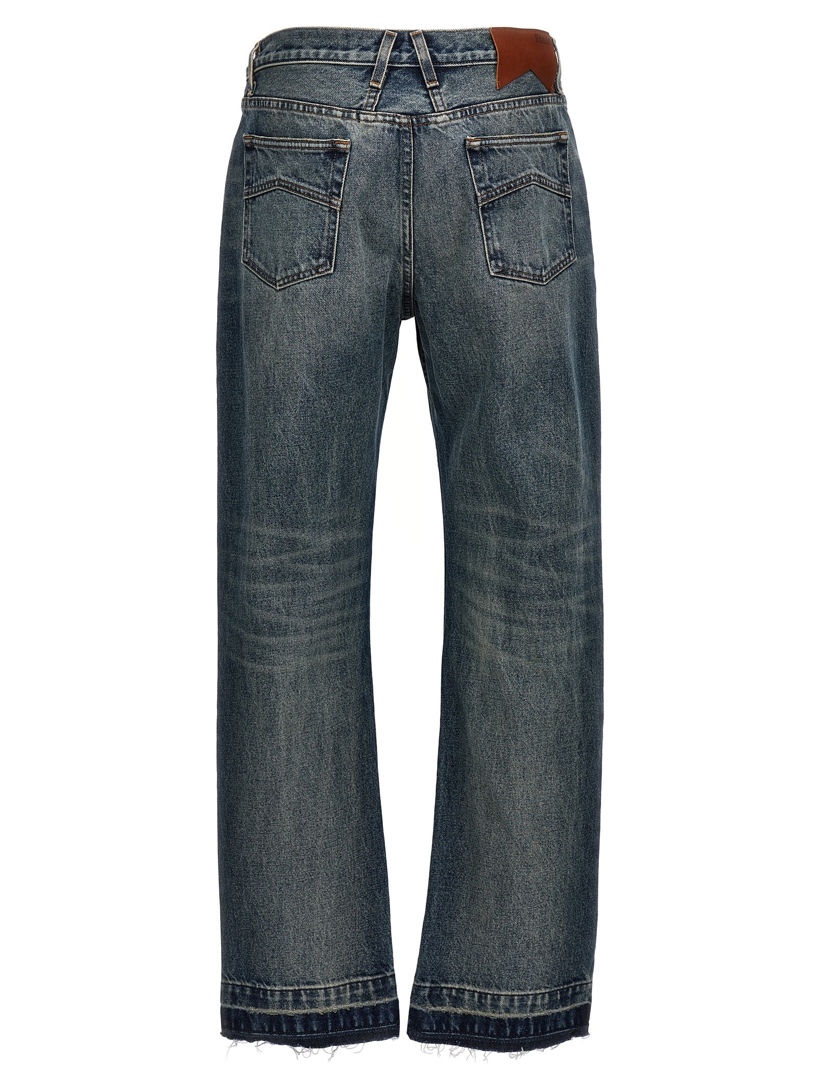 Shop Rhude Beach Bum Jeans In Blue