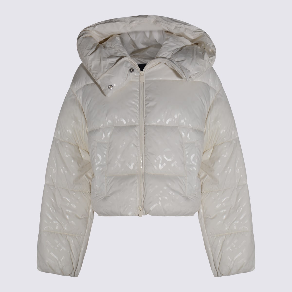 Pinko Coats Light And Natural In Gray