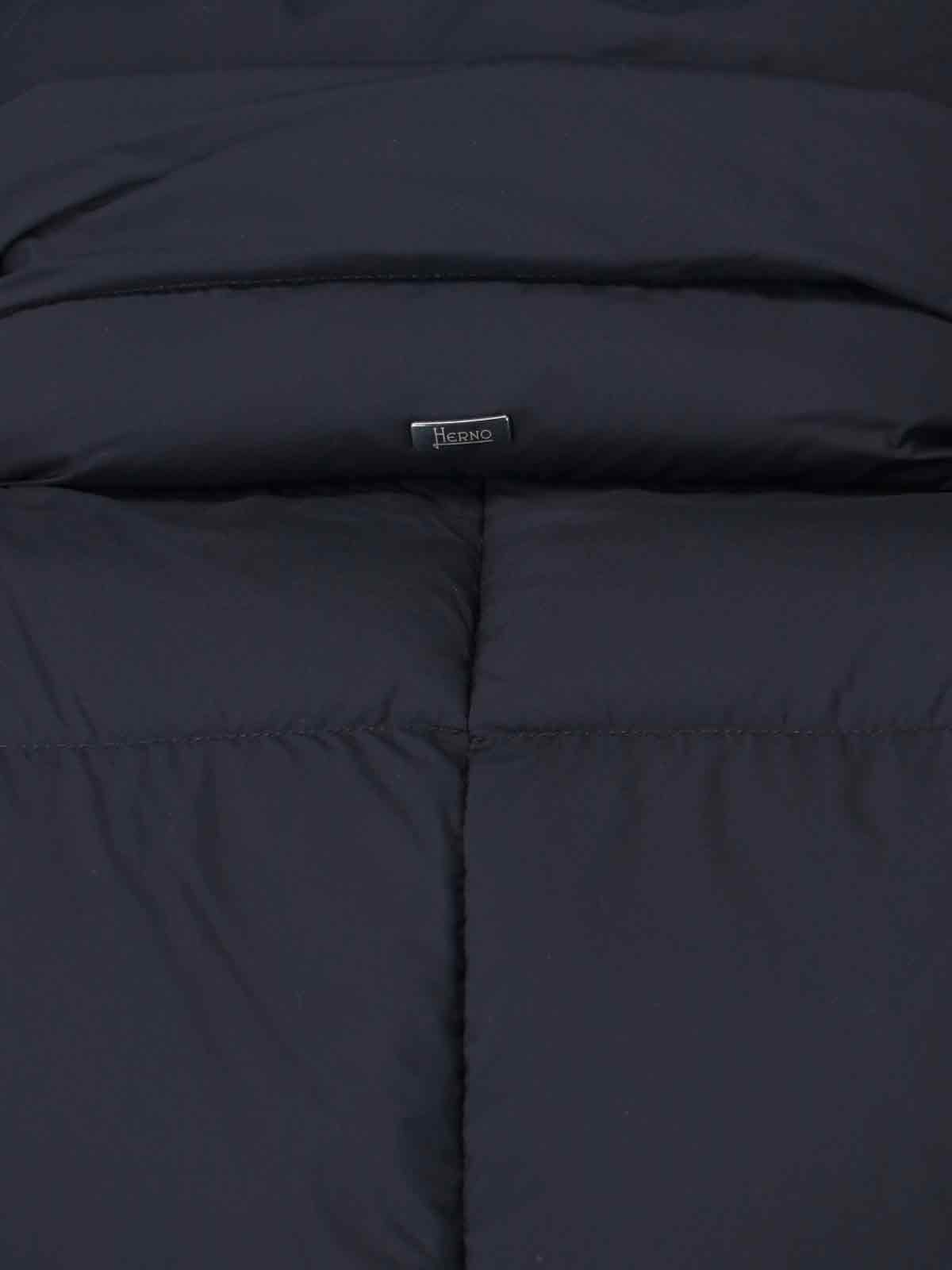 Herno A-shape Down Jacket In Black