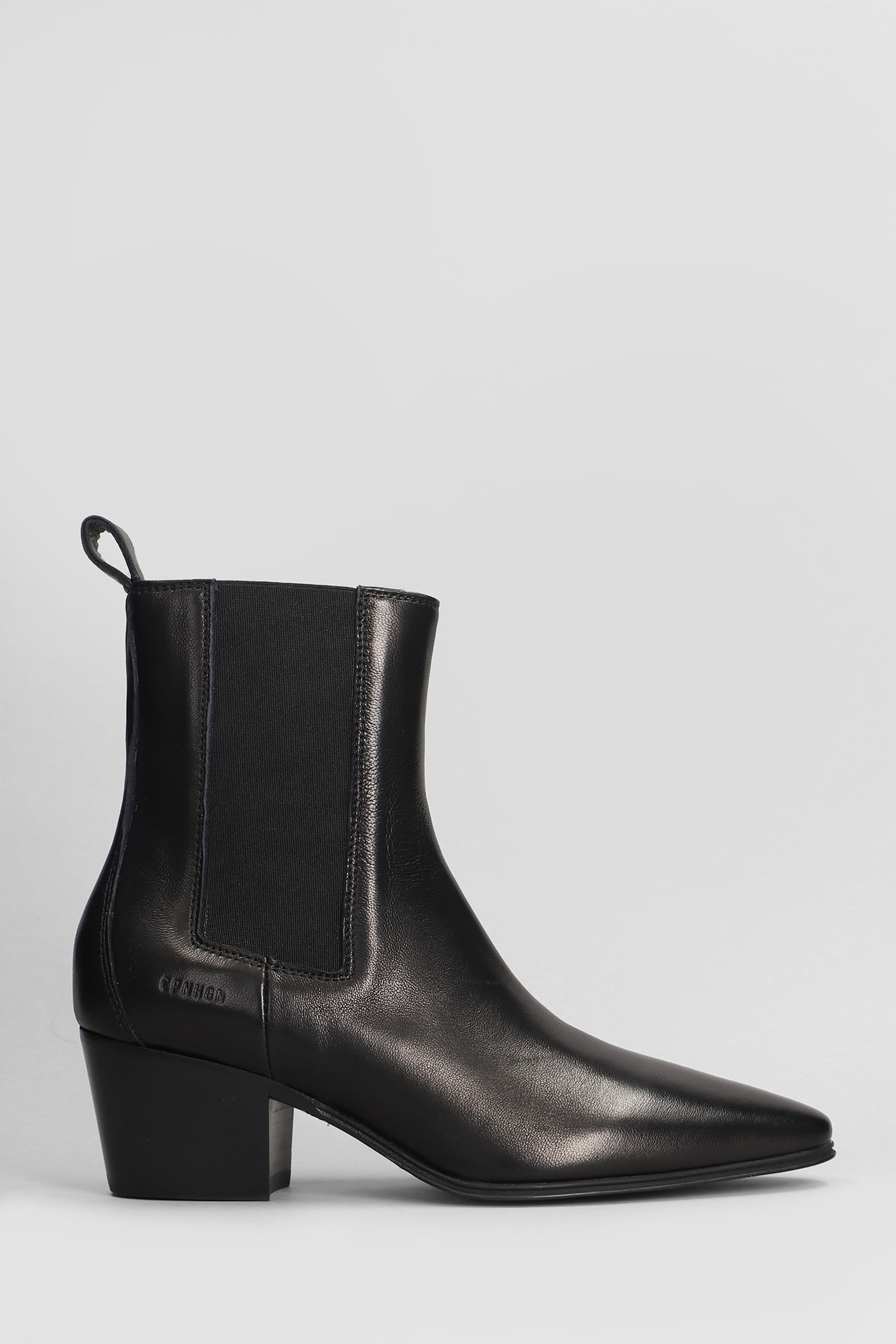 Cph 252 Texan Ankle Boots In Black Leather