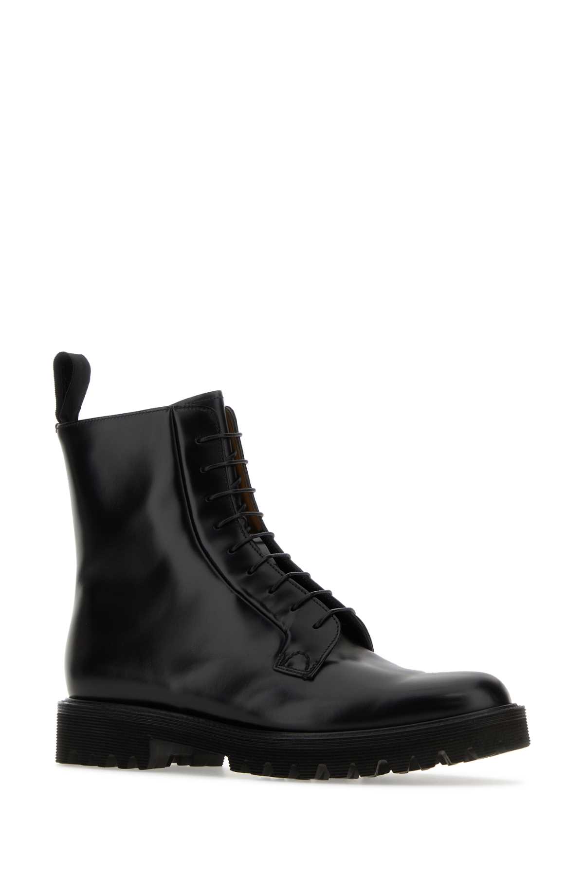 Shop Church's Black Leather Alexandra T Ankle Boots
