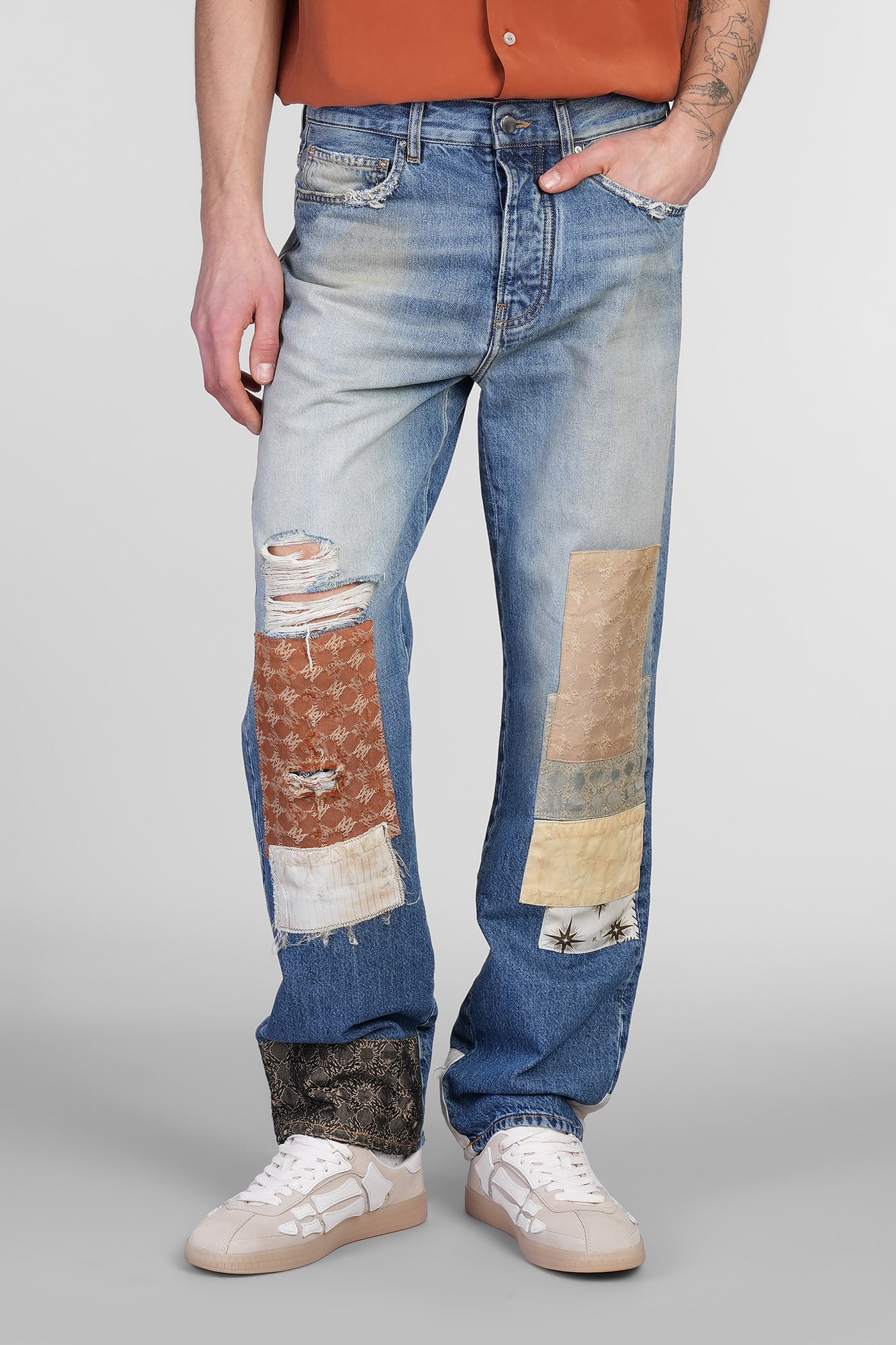 Amiri Jeans In Blue Denim In Blue