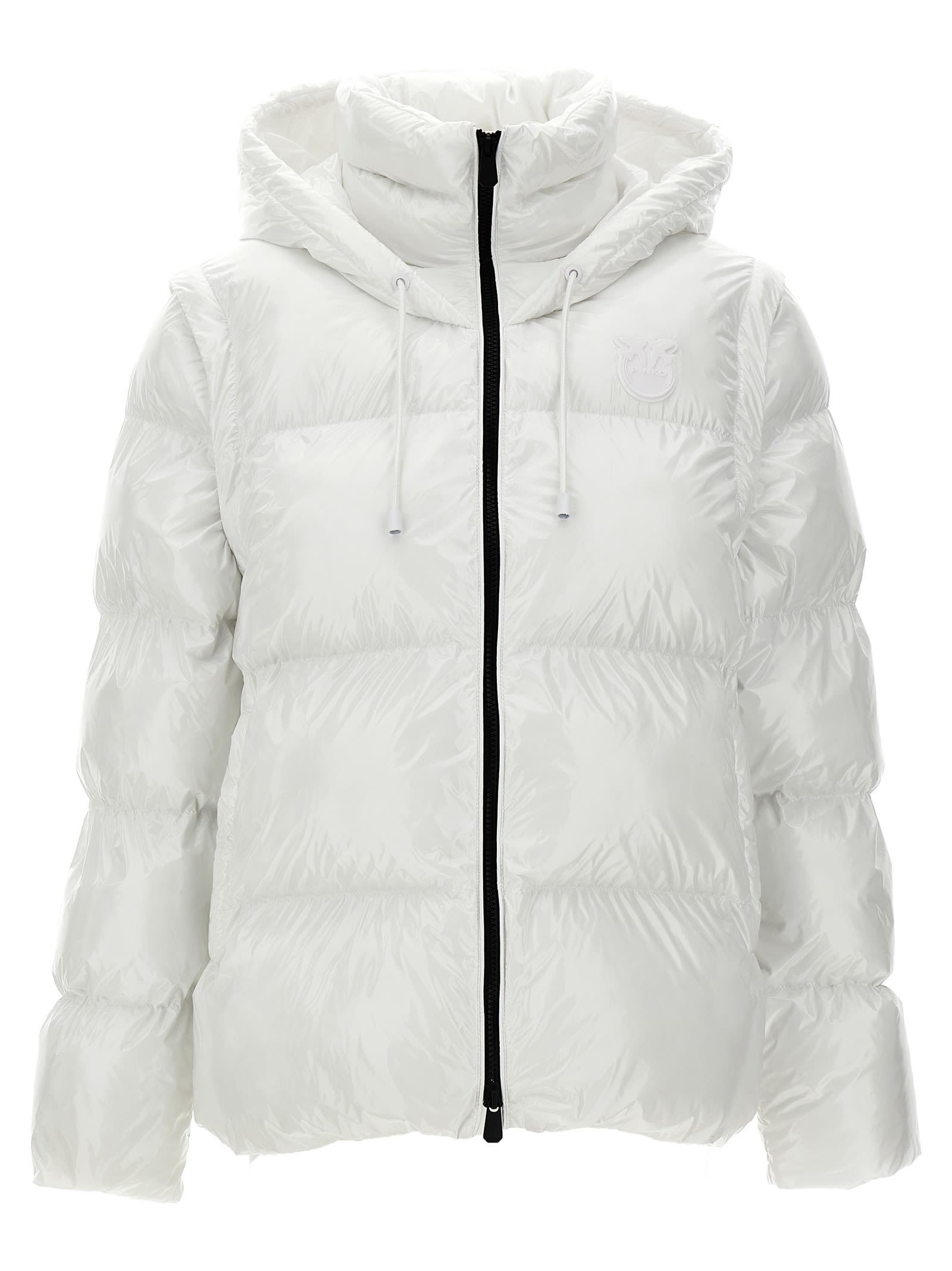 Shop Pinko Indice Down Jacket In White