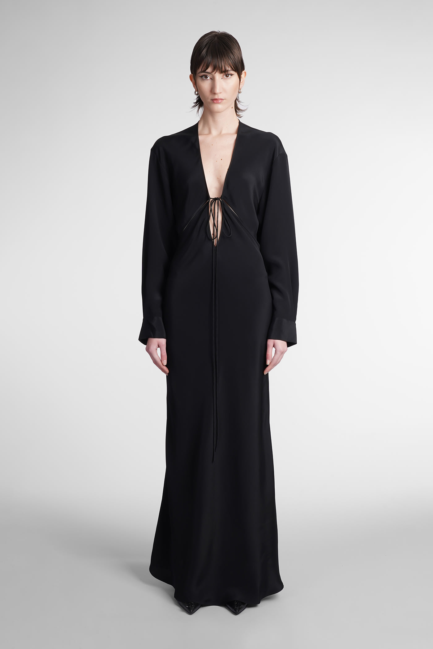 Christopher Esber Dress In Black Silk | ModeSens