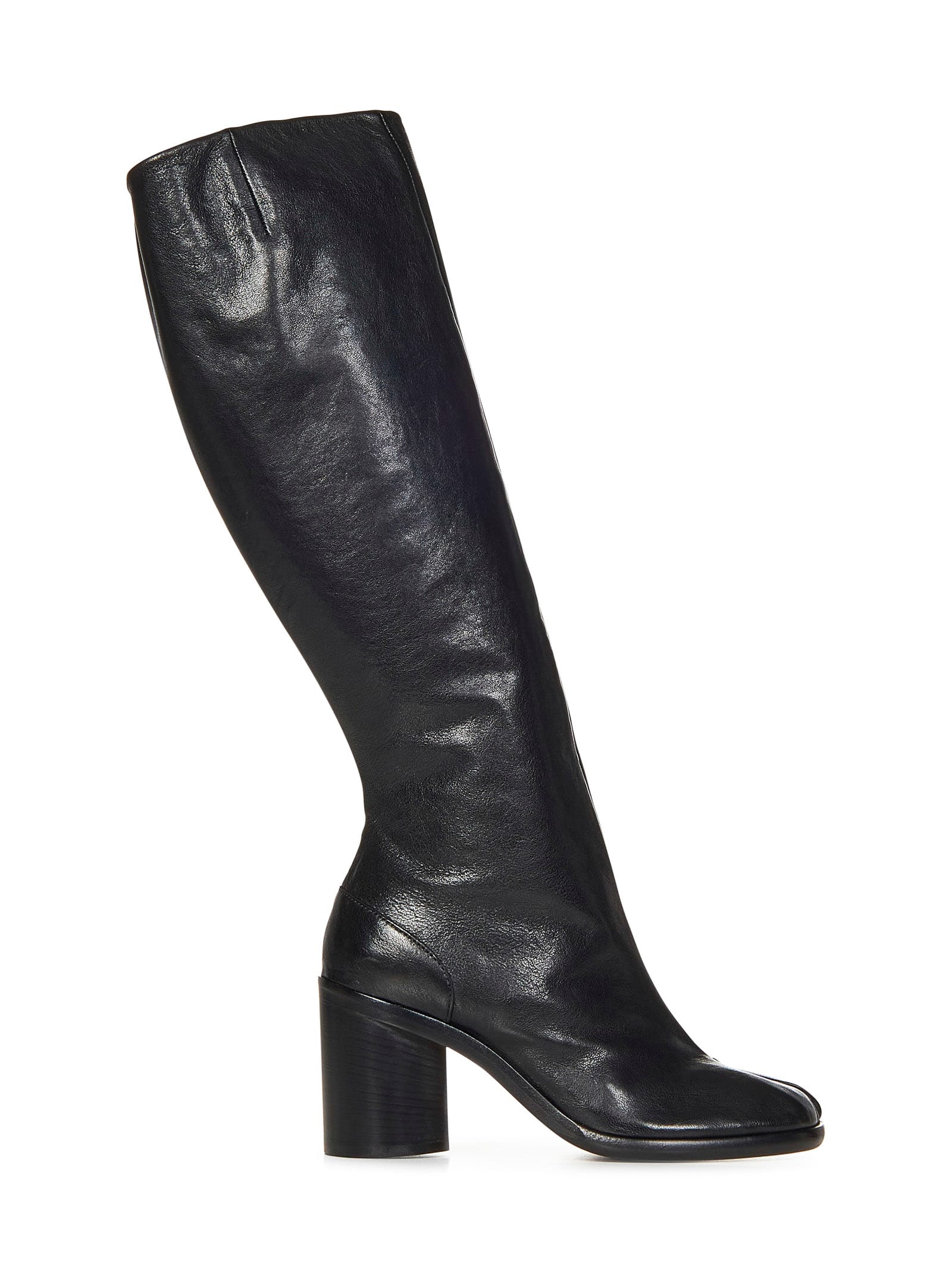 Shop Maison Margiela Tabi Boots In Black