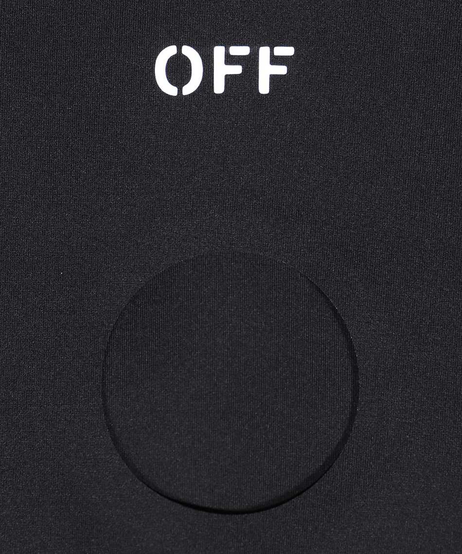 Off-white Bodysuit With Logo In Black