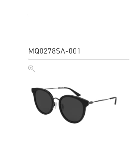 Alexander McQueen Alexander Mcqueen Mq0278sa Black Sunglasses