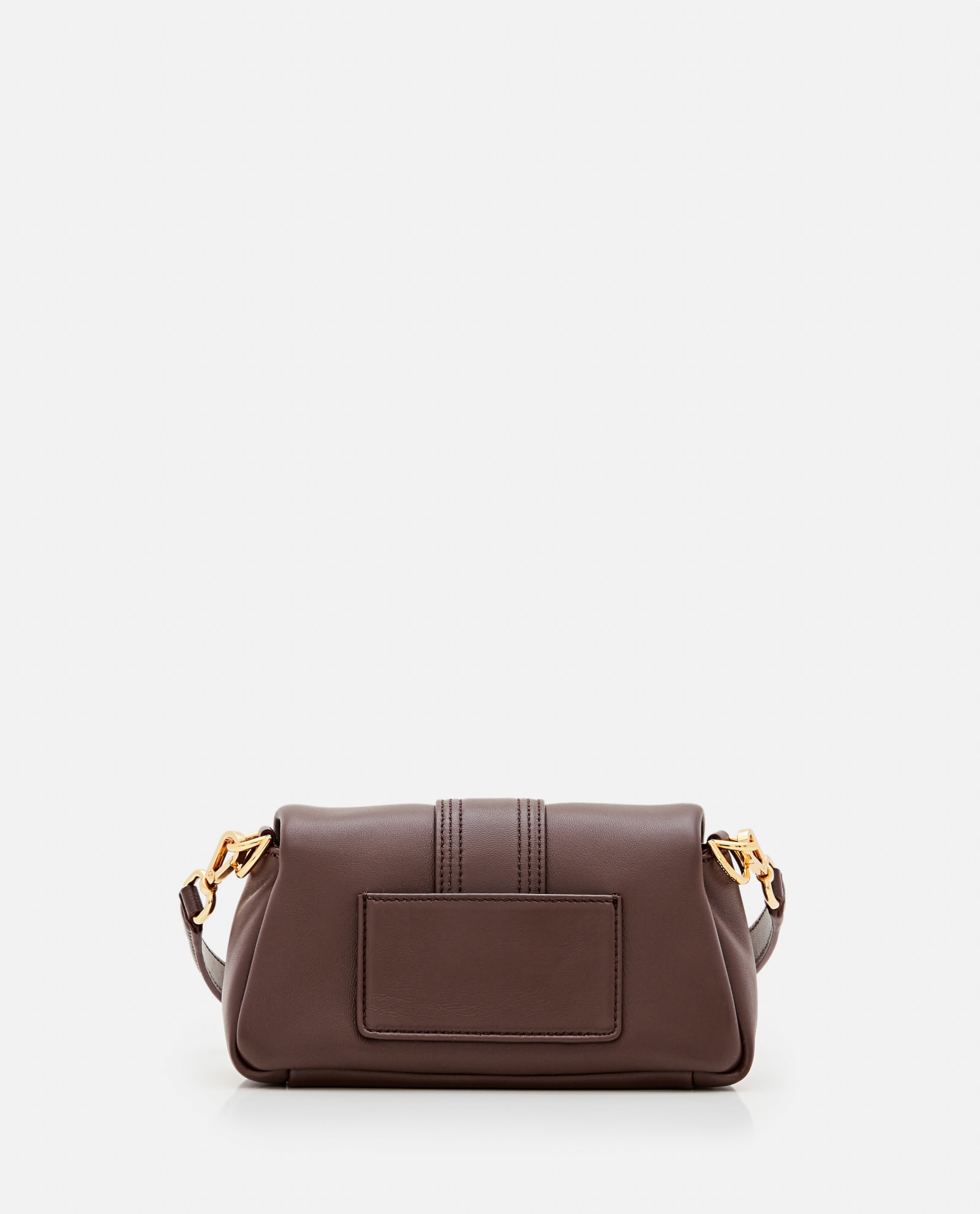 Shop Jacquemus Le Petit Bambimou Leather Shoulder Bag In Brown