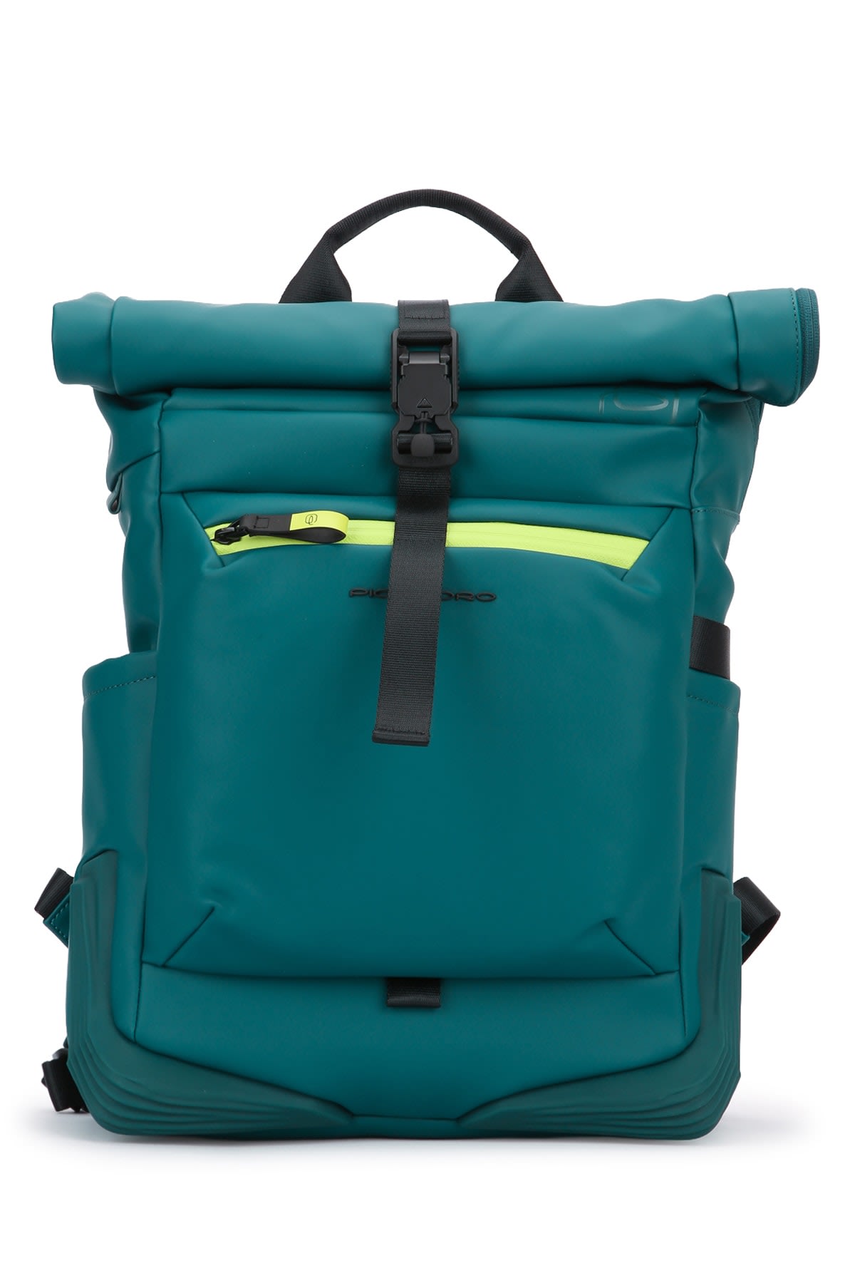 Piquadro Roll-top Backpack In Green