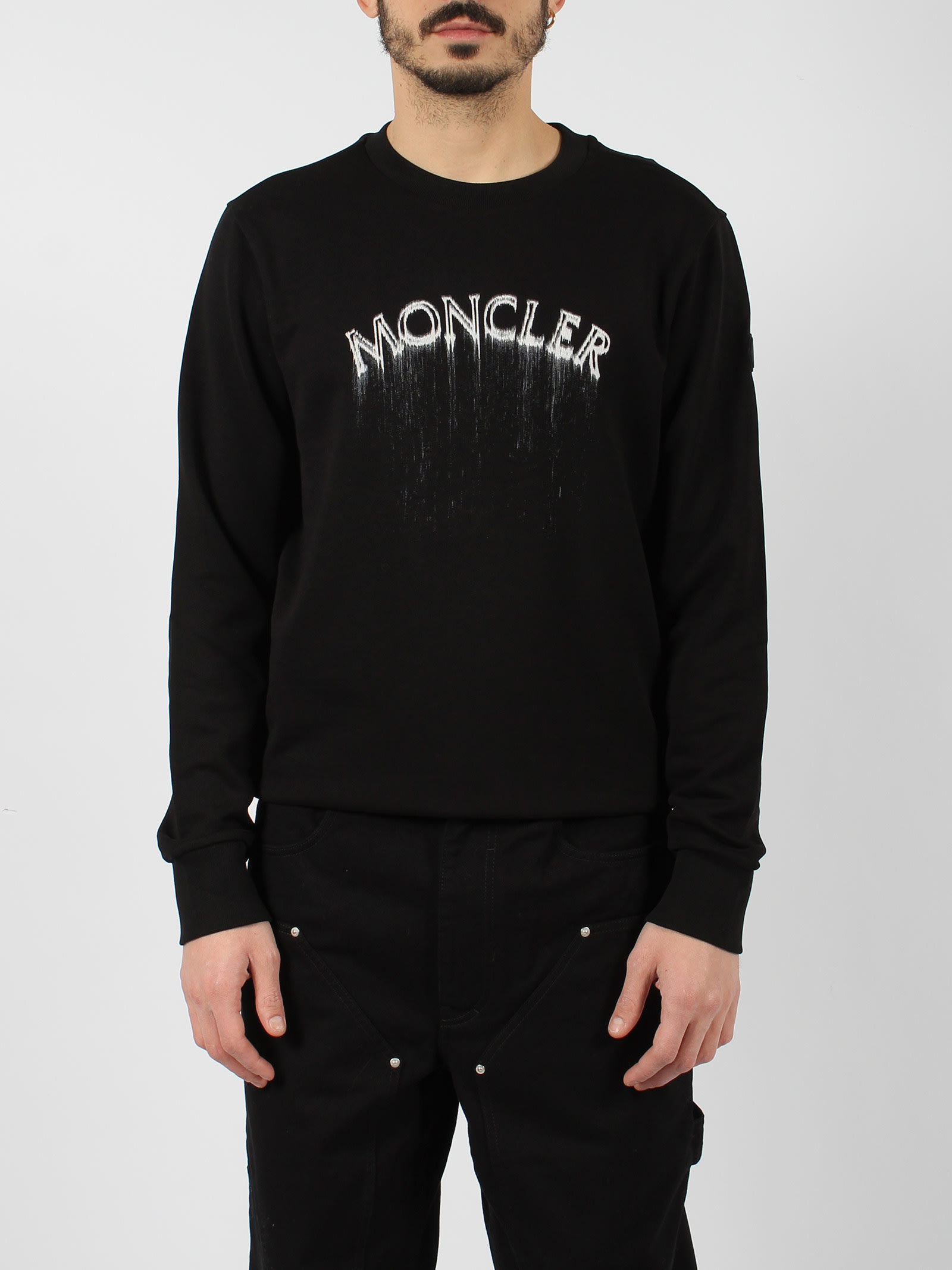 Shop Moncler Logo Sweatshirt