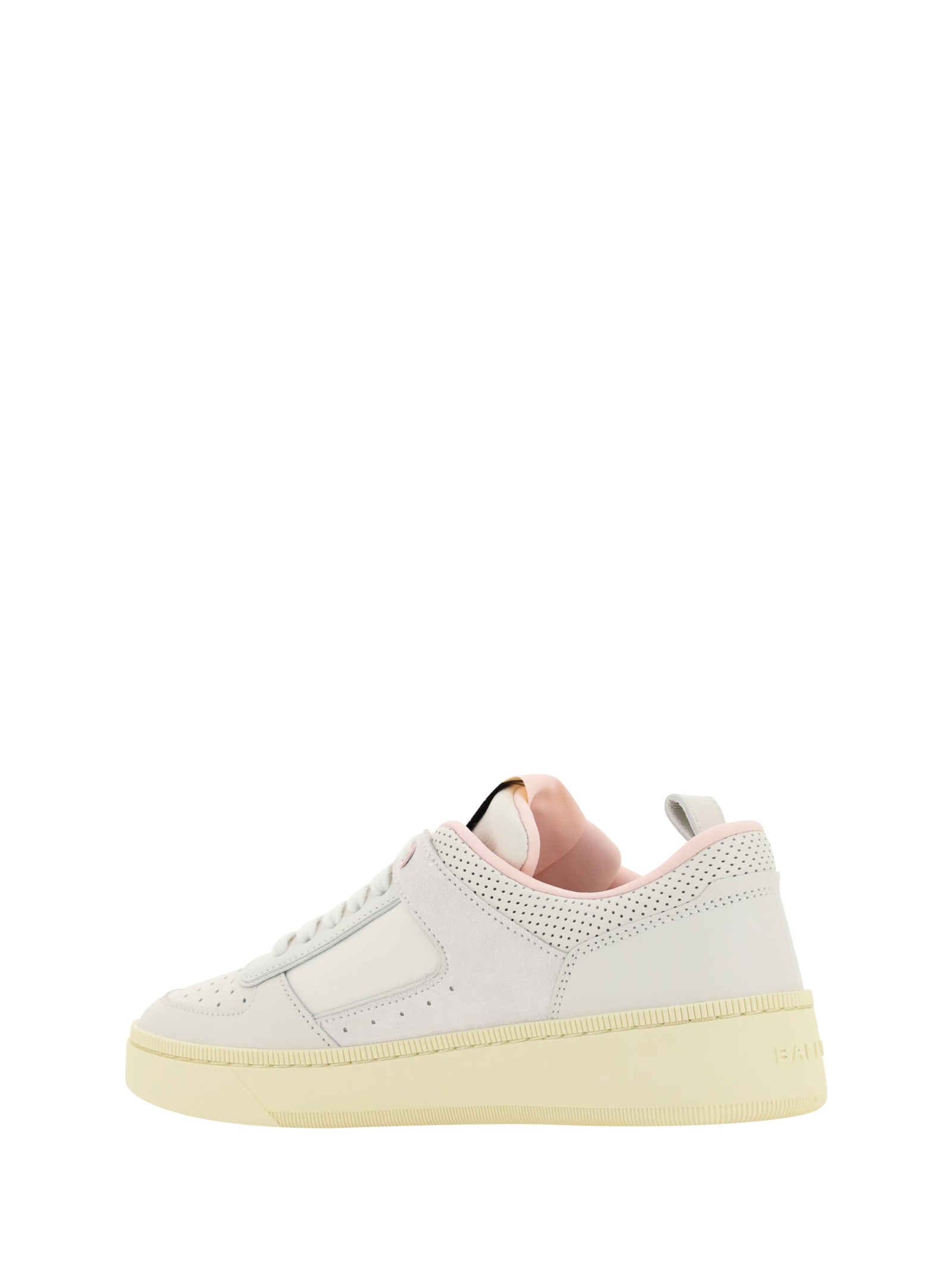 Shop Bally Riweira Sneakers In White/rosa