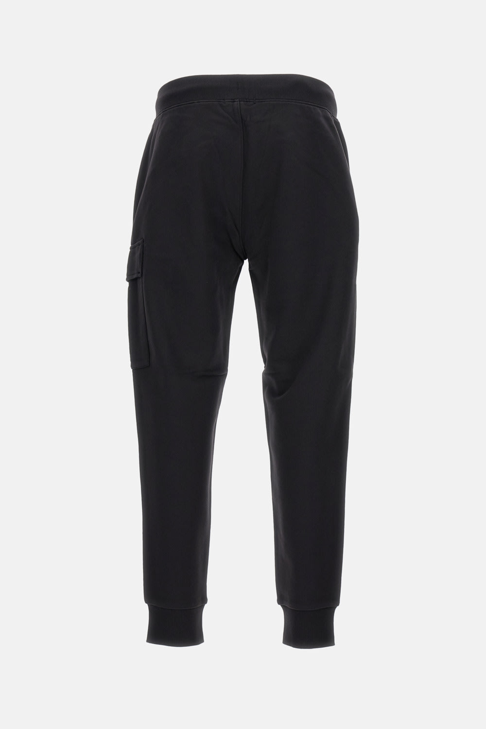 C.p. Company Jogger Black Cotton Pants In Black
