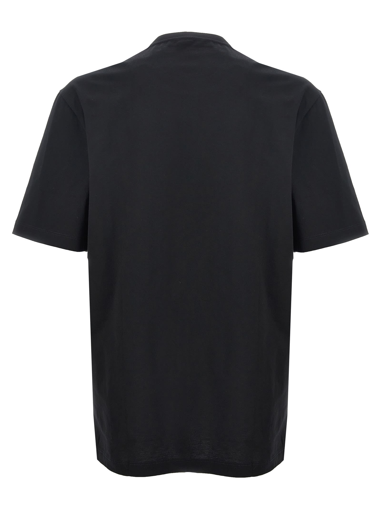 Shop Versace Logo Embroidery T-shirt In Nero