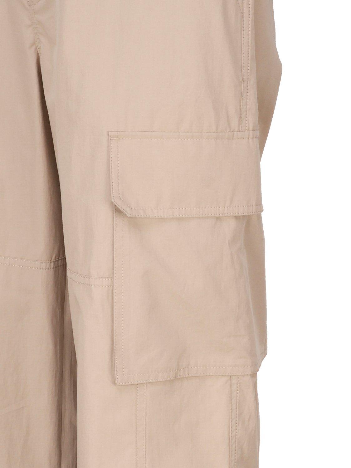 Shop Valentino Button Detailed Straight Leg Pants