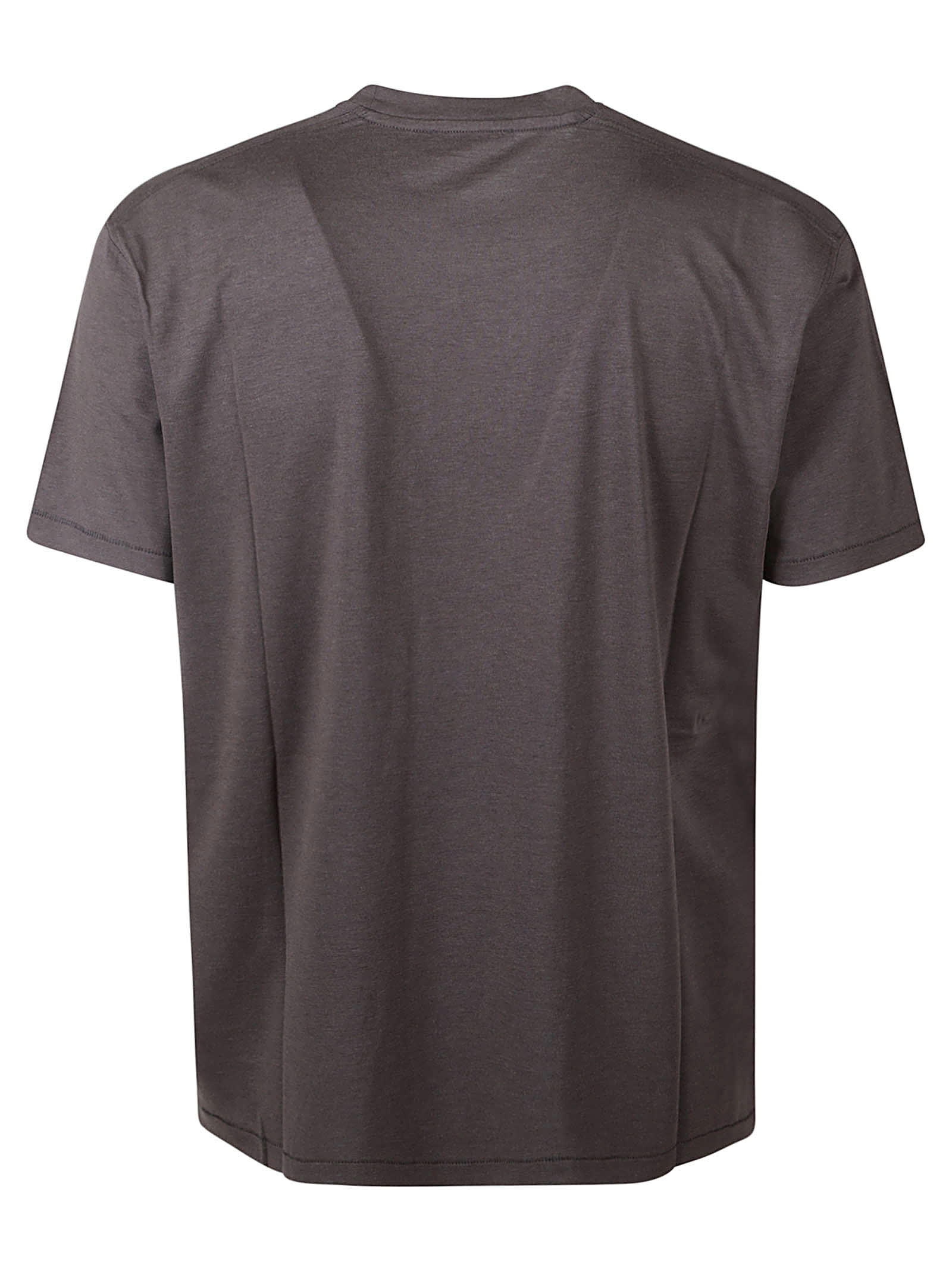 Shop Tom Ford Round Neck T-shirt In Anthracite