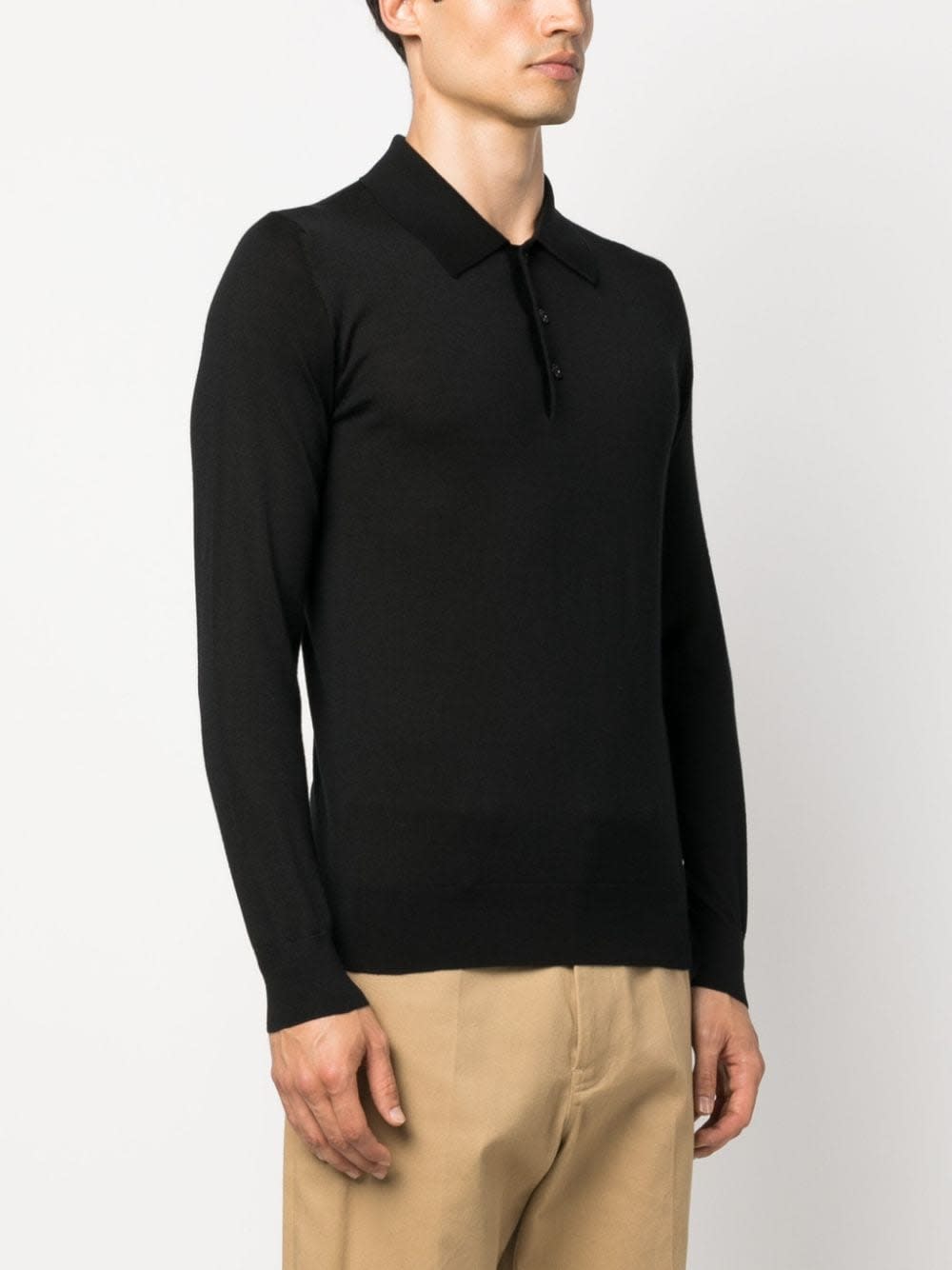 Shop Brioni Polo Shirt In Black