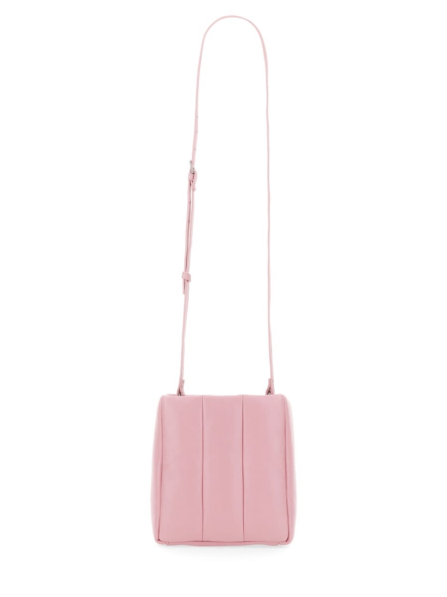 Stand Studio Quilted Leather Satchel Bag In Pink