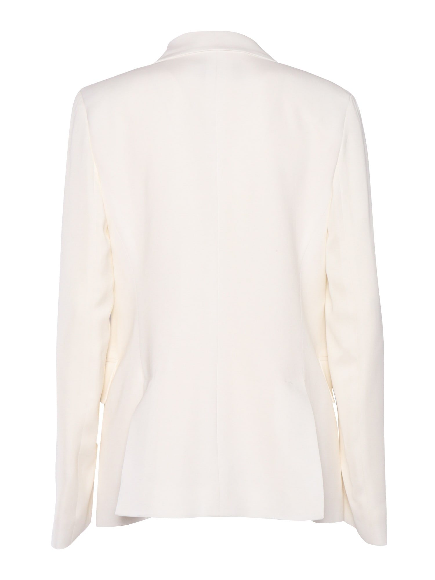 Peserico Double-breasted Tailored Jacket With Classic Lapel In White