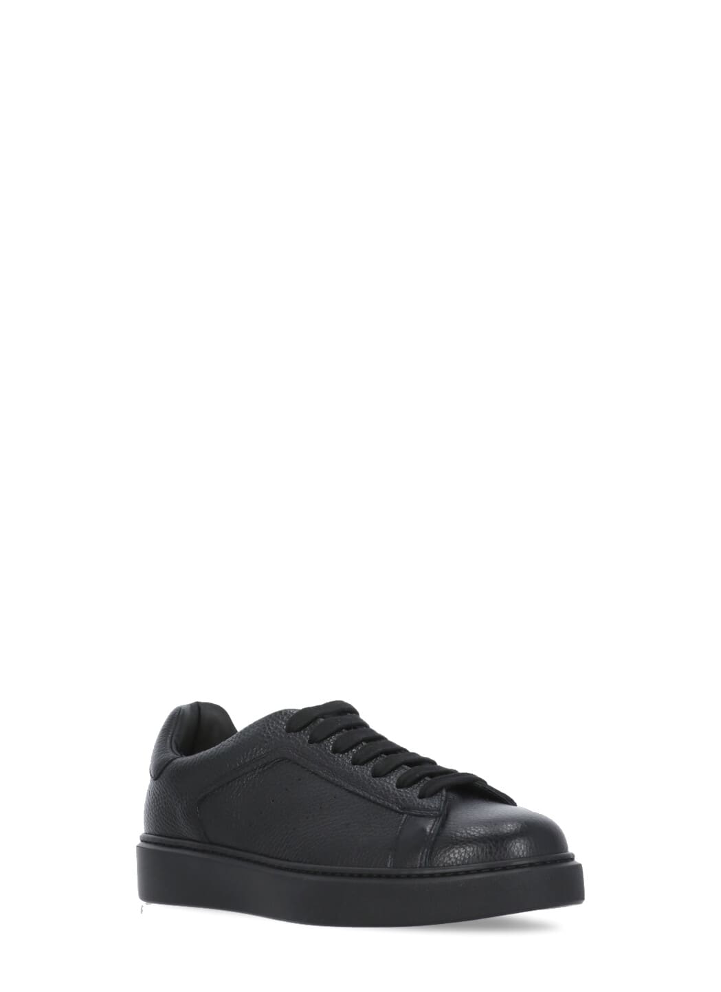 Shop Doucal's Tumblet Sneakers In Black
