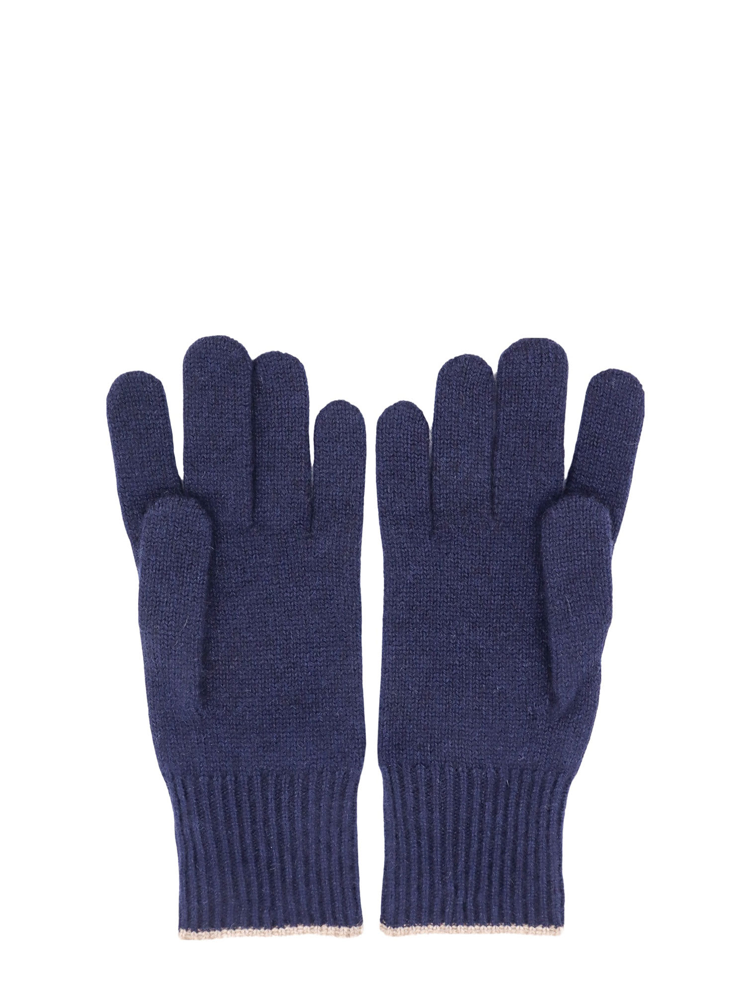 Shop Brunello Cucinelli Gloves In Blue