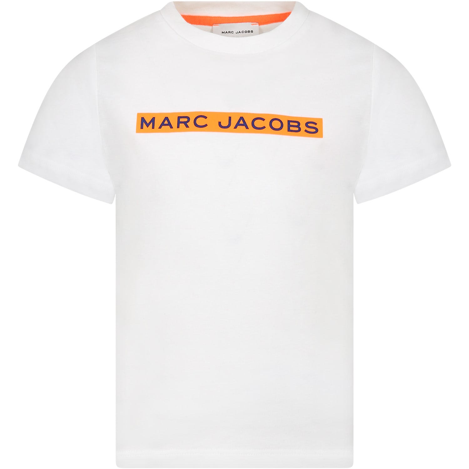 Marc Jacobs White T-shirt For Boy With Logo Print