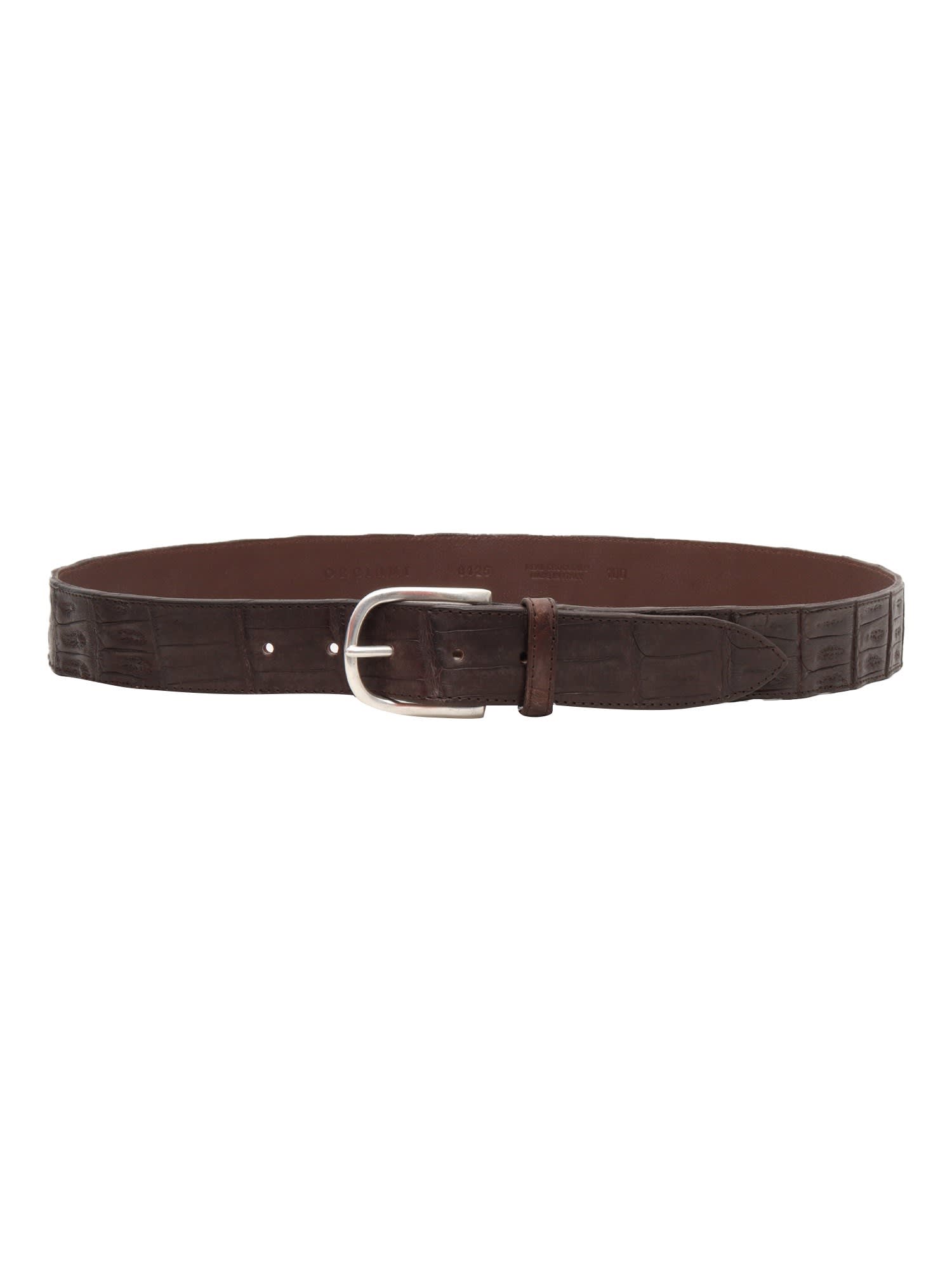 Shop Orciani Belt In Brown