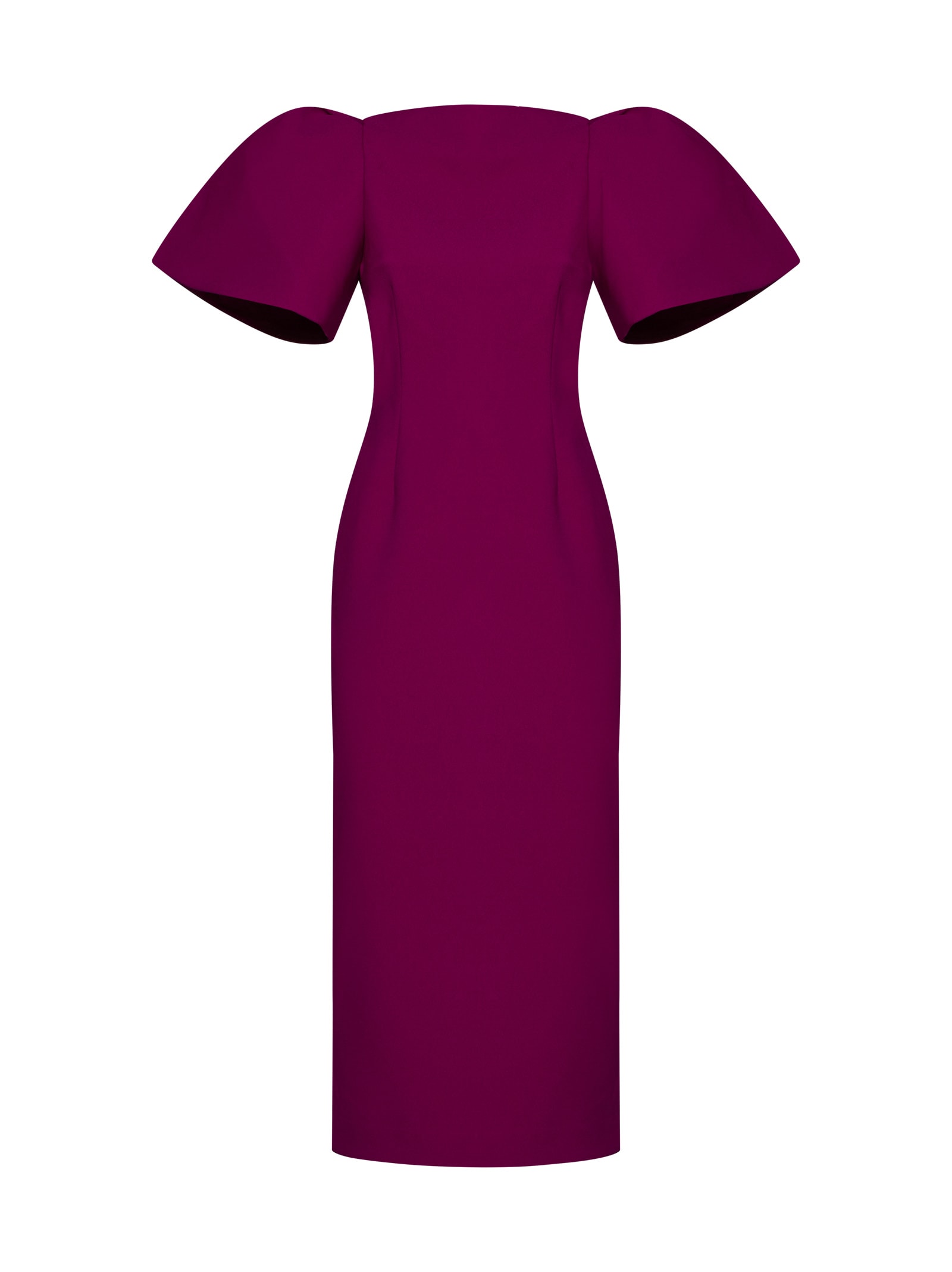 Shop Solace London Dress In Fuchsia