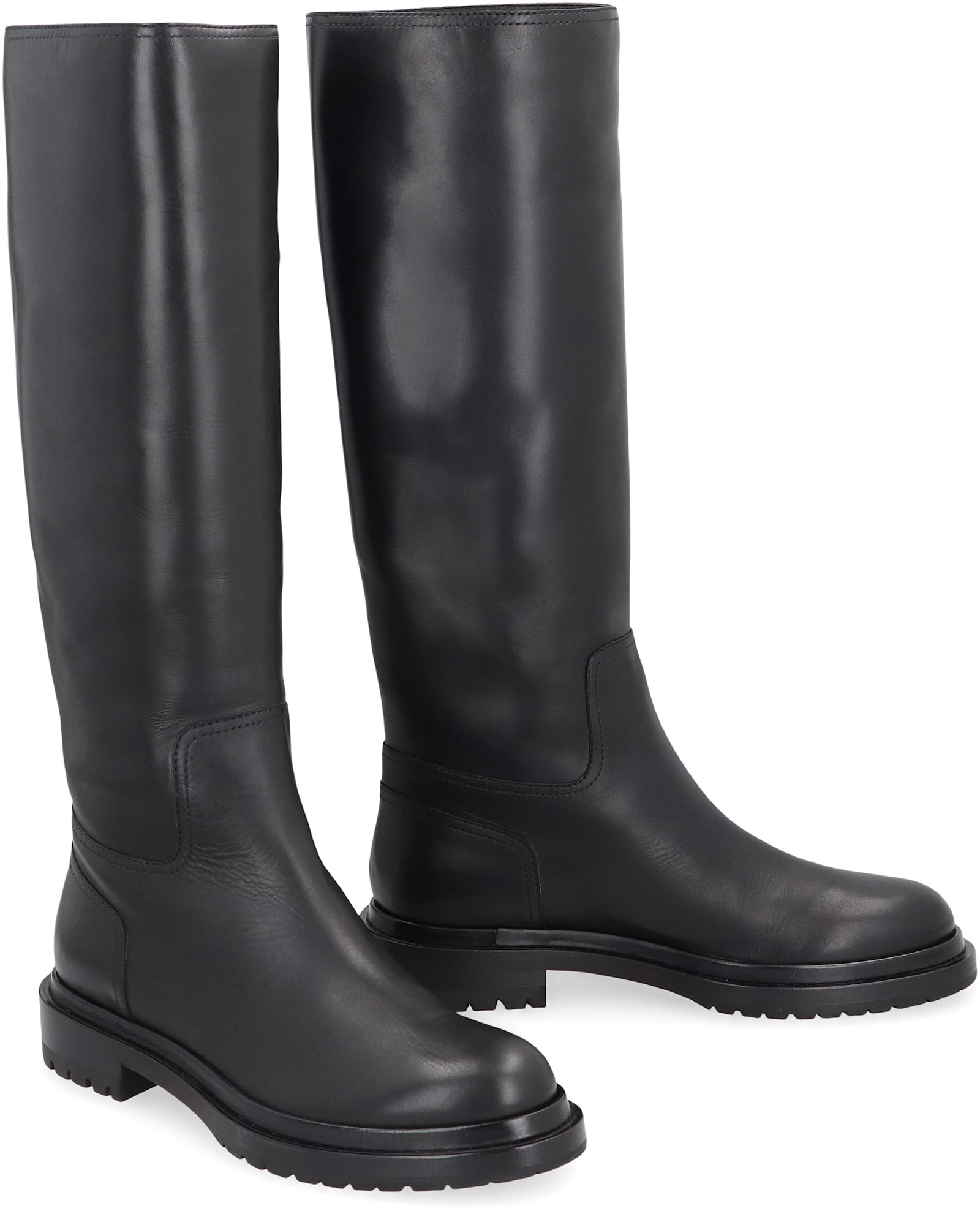 Shop Sergio Rossi New Vip Leather Boots