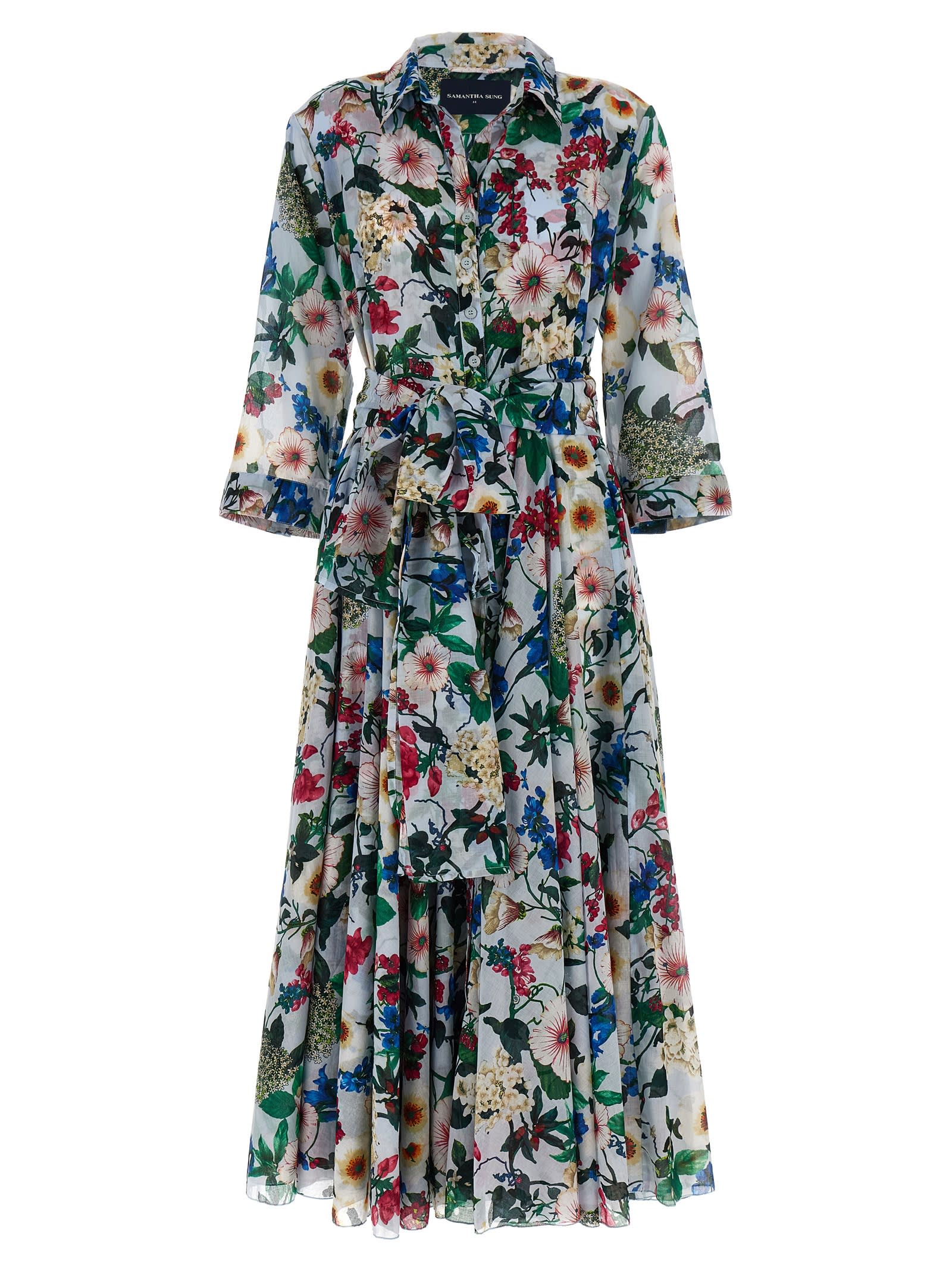Shop Samantha Sung Aster Dress In Multicolor