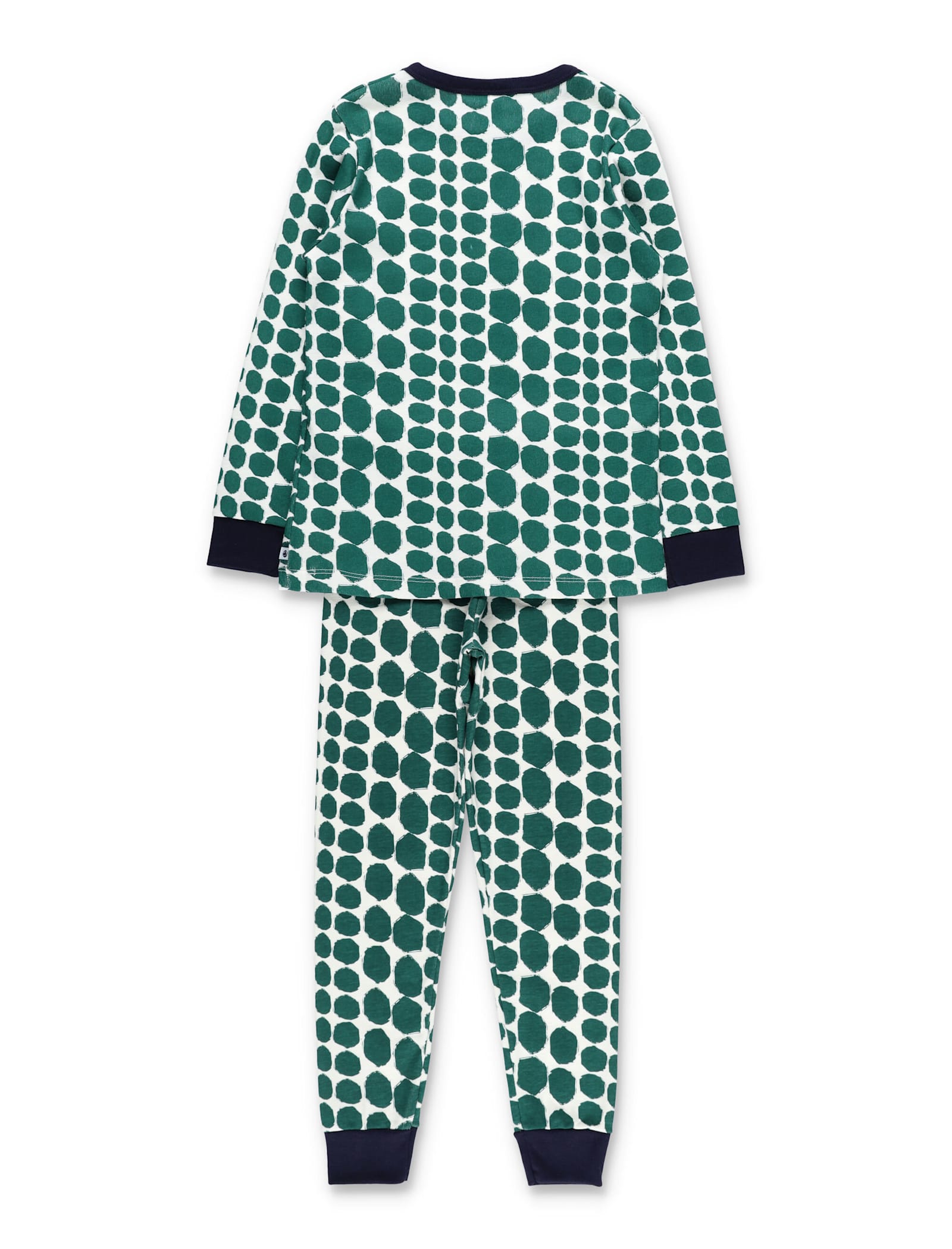 Petit Bateau Kid - Crocodile Print Cotton Pyjama Set With Mask In Green